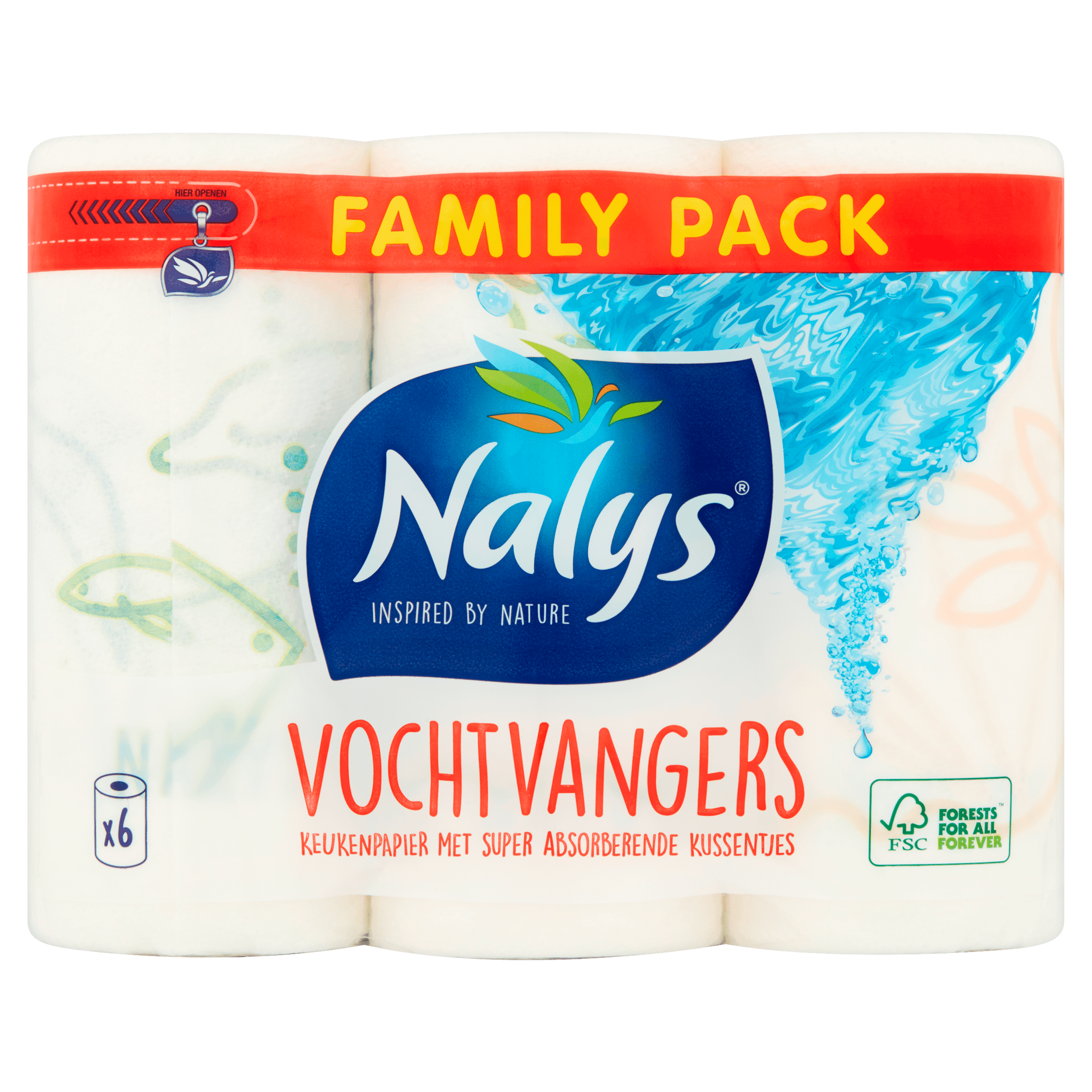 NALYS Vochtvangers keukenpapier