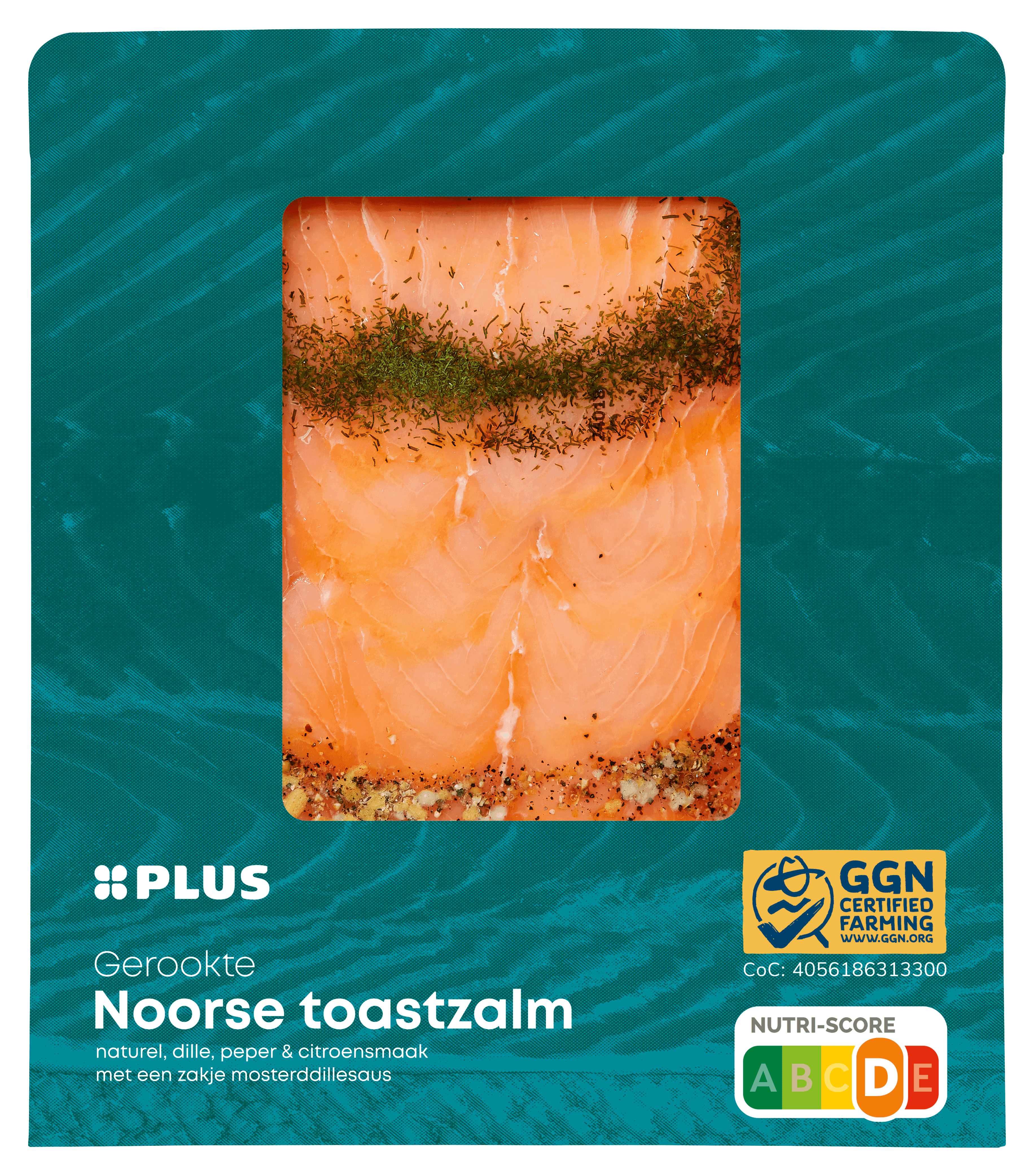 PLUS Gerookte Noorse zalm mosterddillesaus