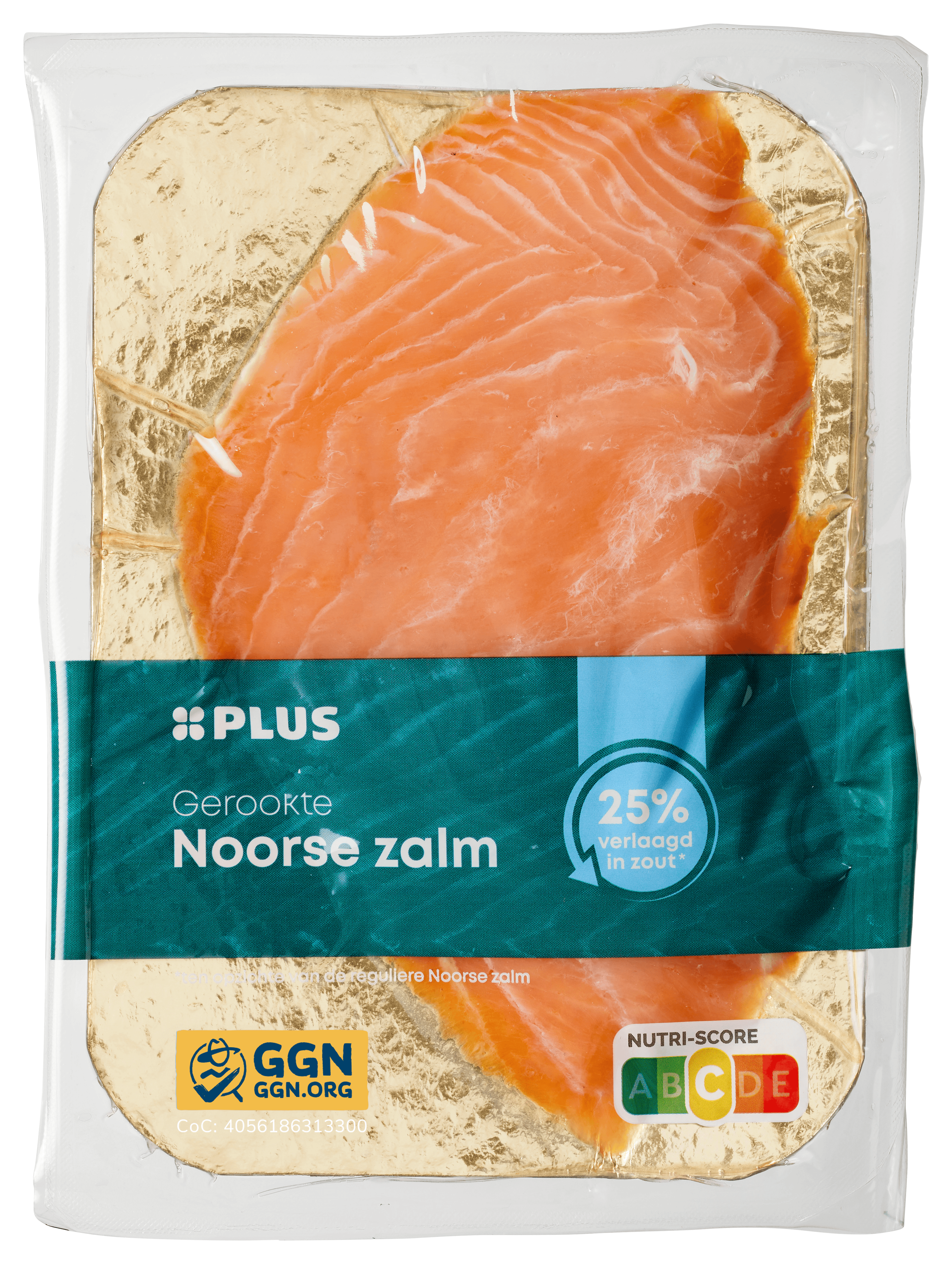 PLUS Gerookte Noorse zalm 30% minder zout