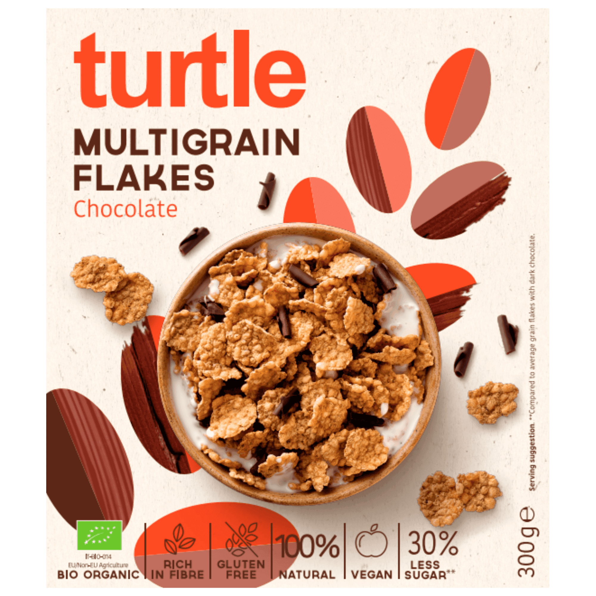 Turtle Bio Multigrain flakes dark chocolate