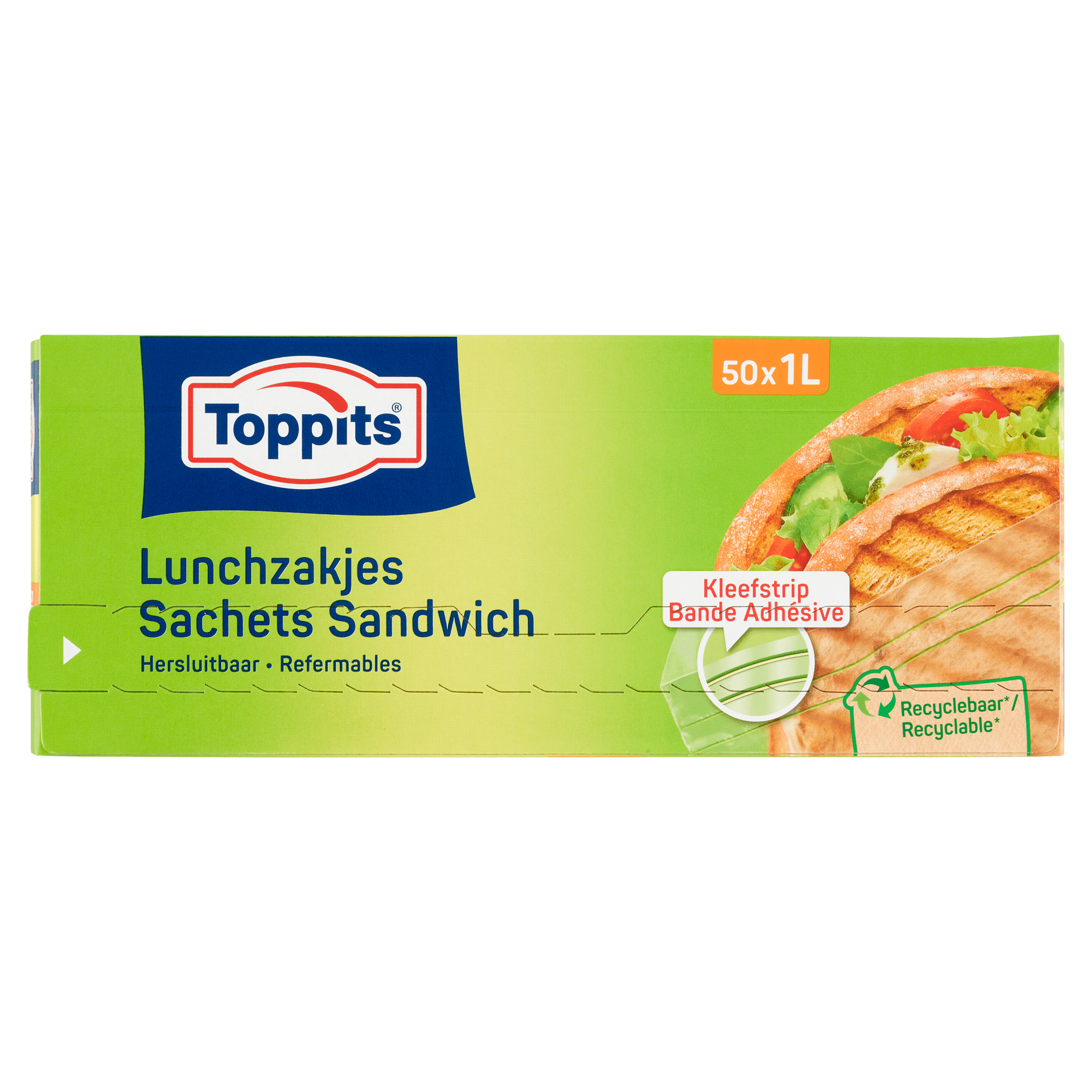 Toppits Lunchzakjes Hersluitbaar 1L