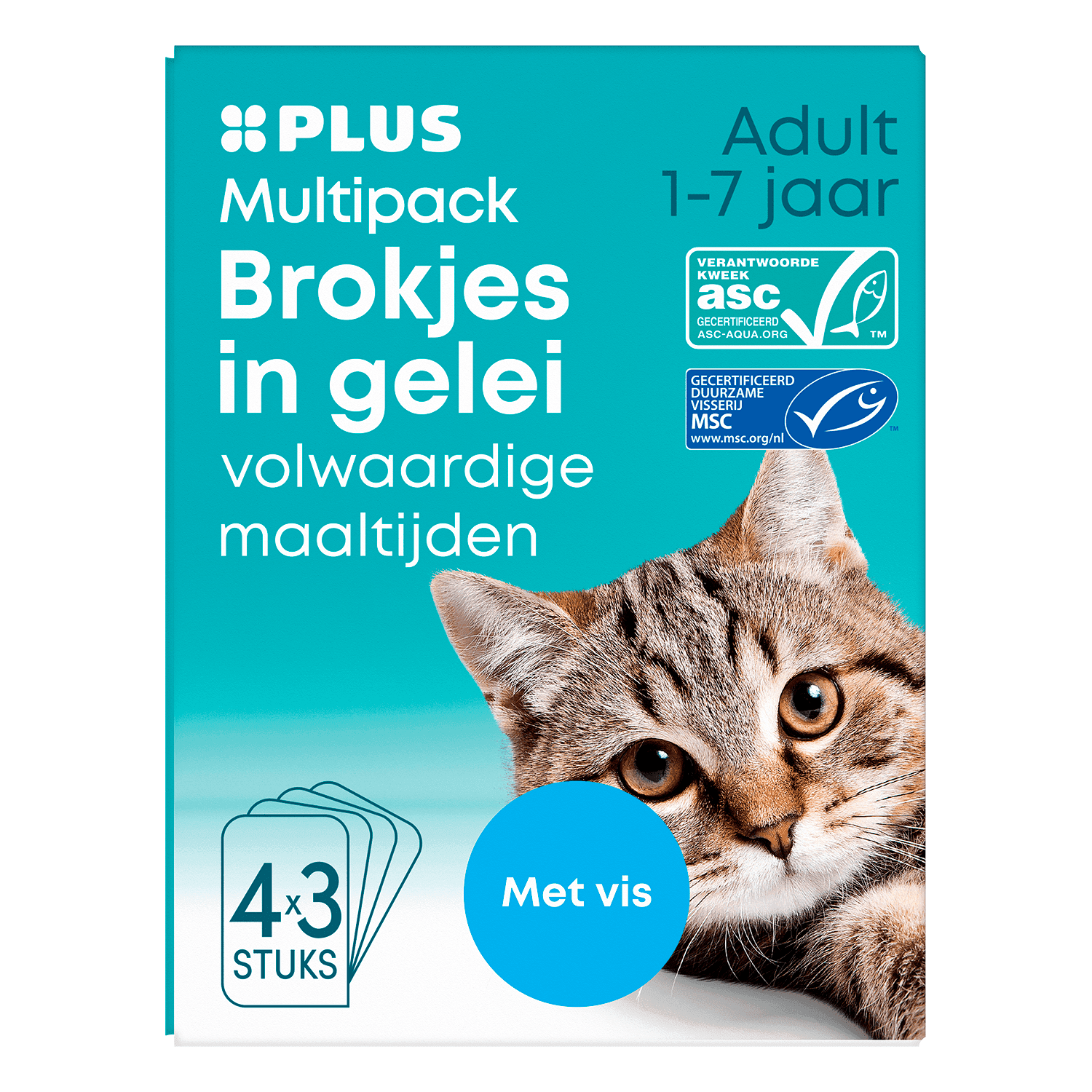 PLUS Brokjes in gelei multipack vis adult