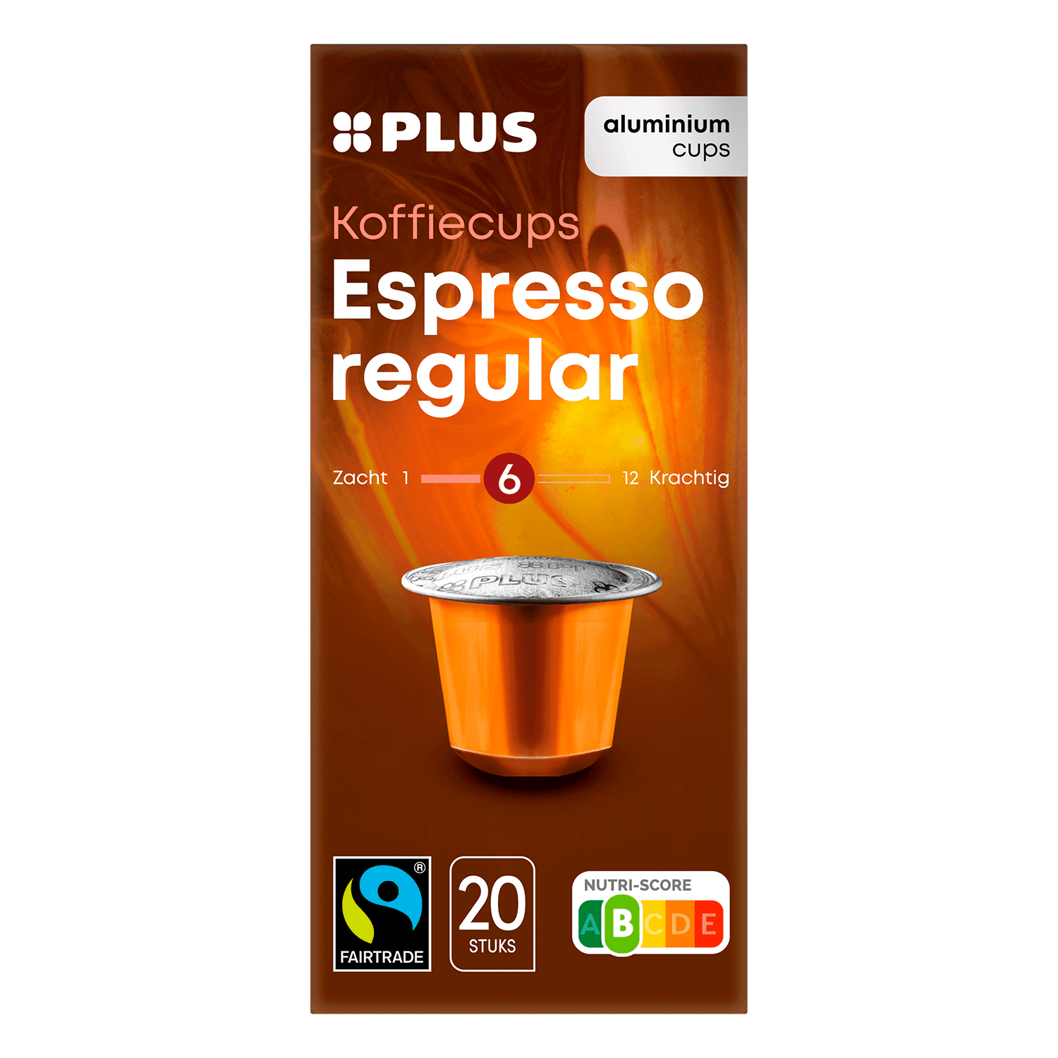 PLUS Koffiecups espresso regular Fairtrade