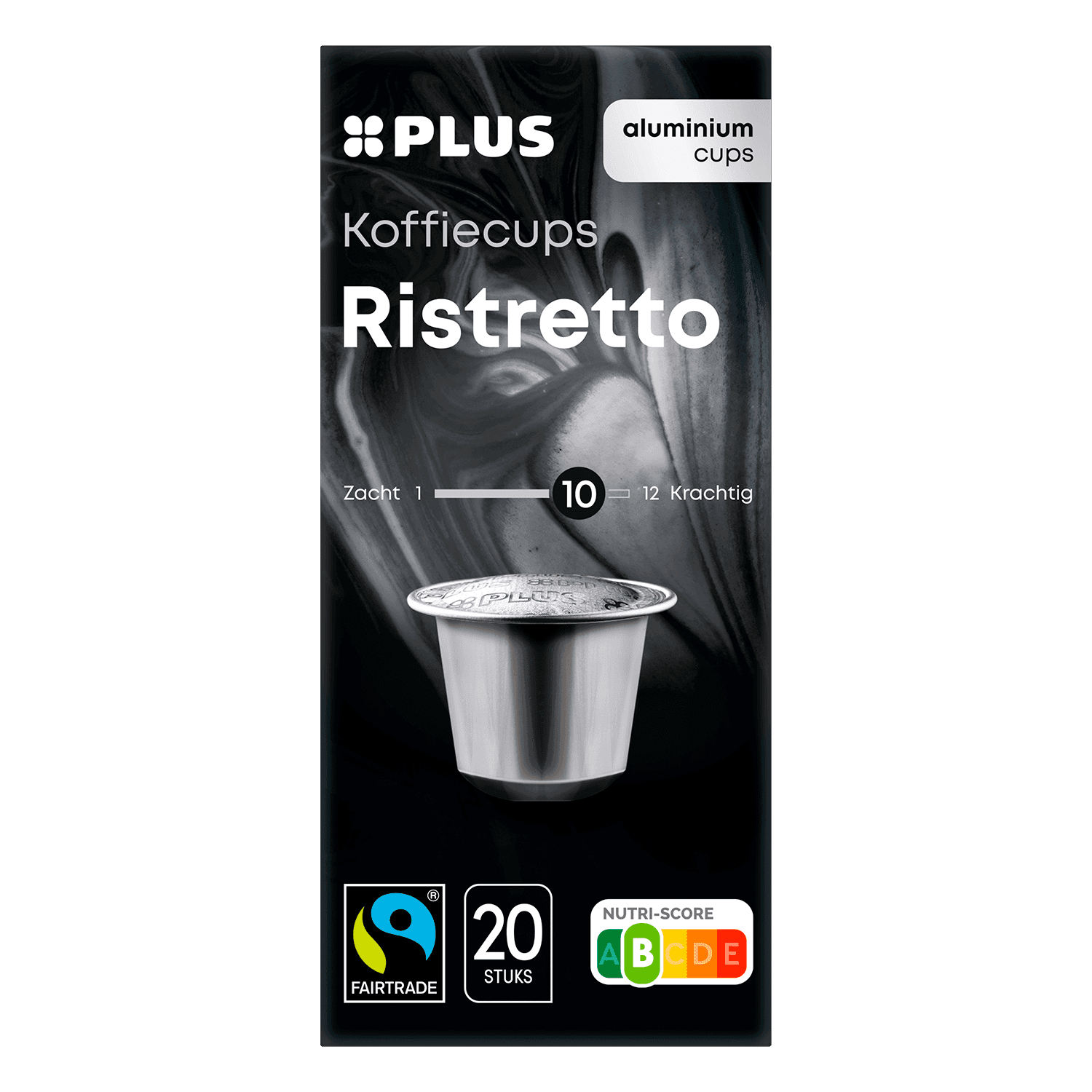 PLUS Koffiecups ristretto Fairtrade