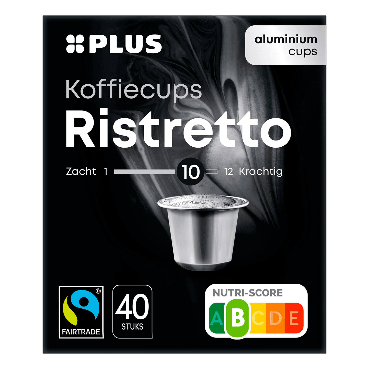 PLUS Koffiecups ristretto Fairtrade