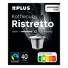 PLUS Koffiecups ristretto Fairtrade