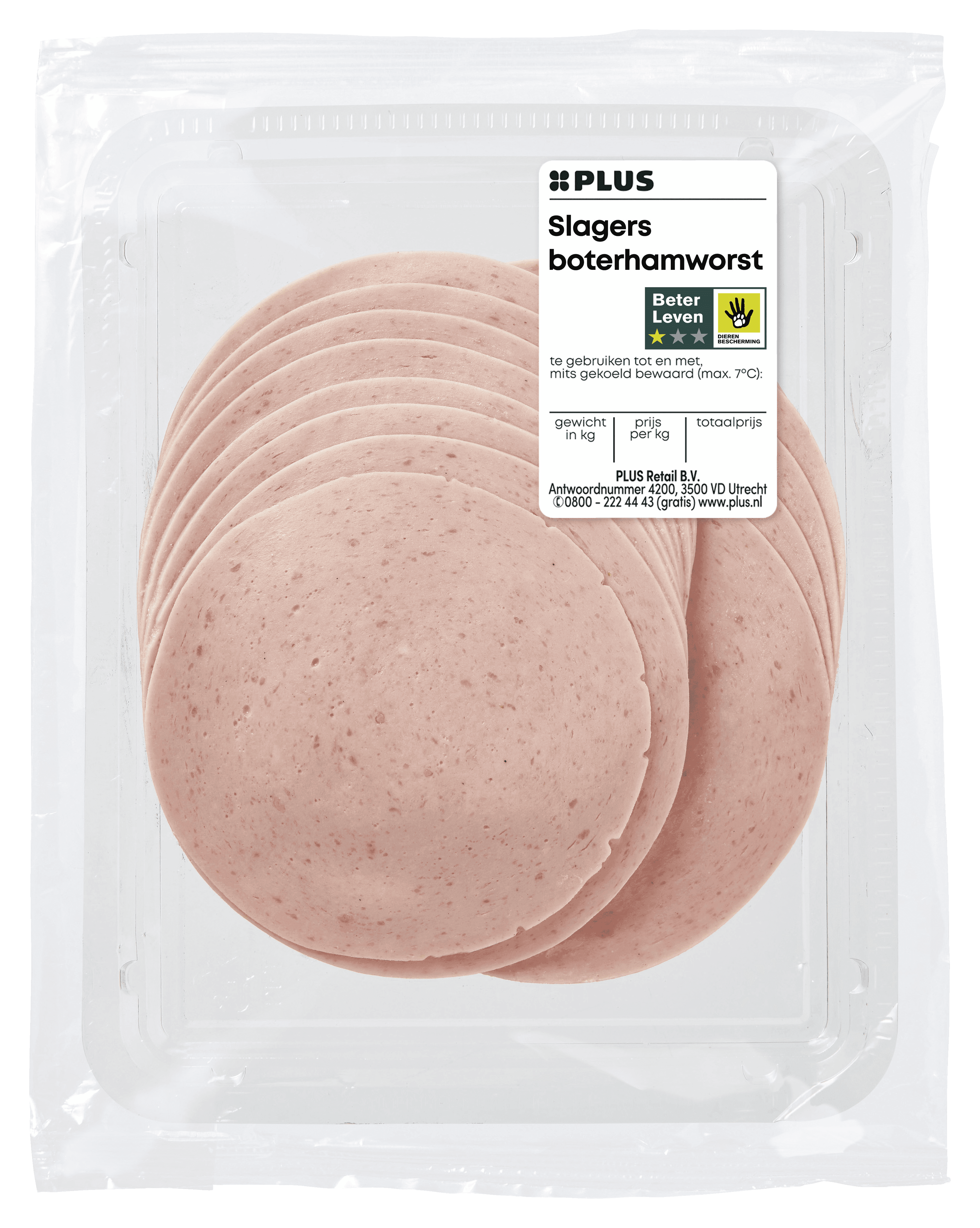 PLUS Slagers boterhamworst
