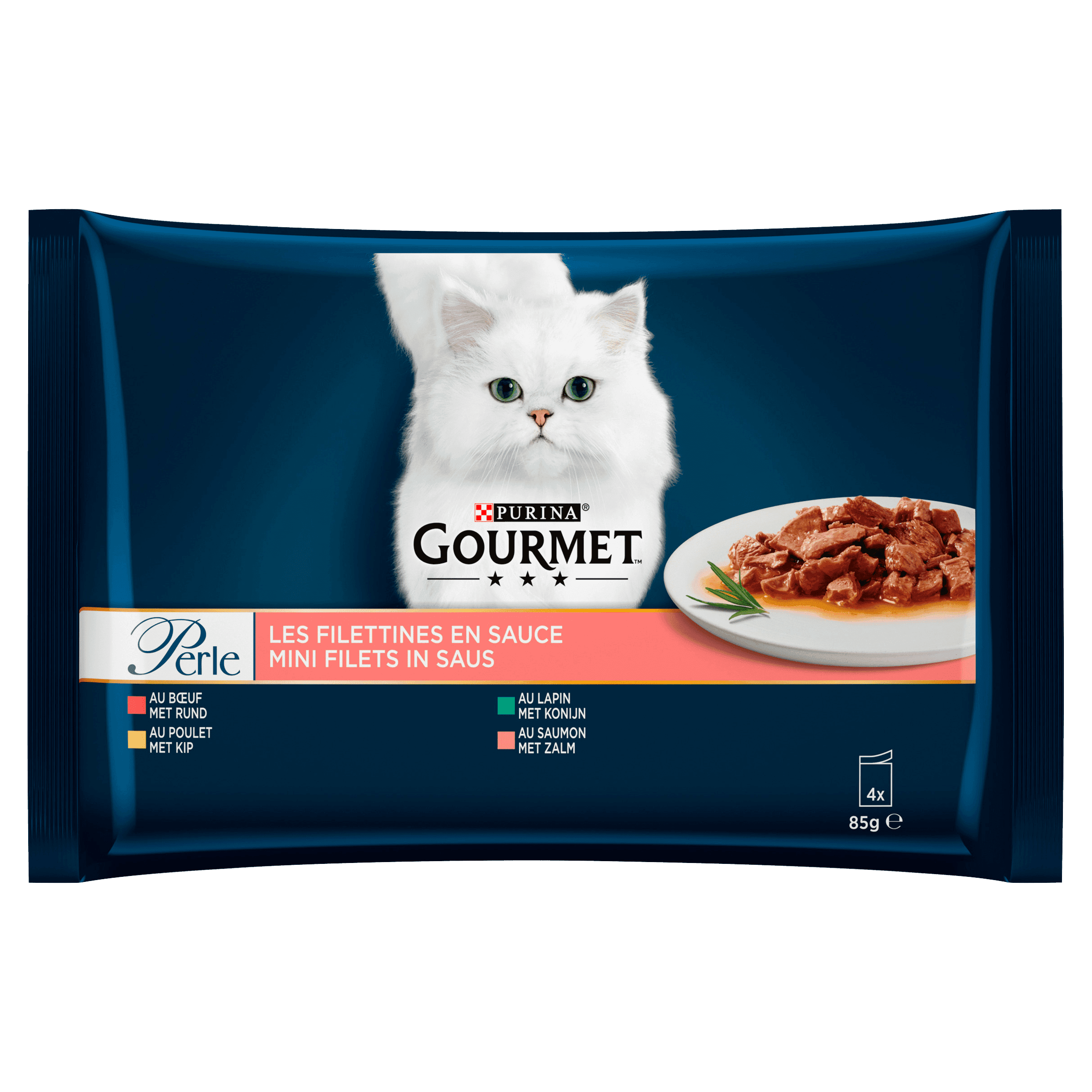 Gourmet Perle mini filet saus kip, konijn rund