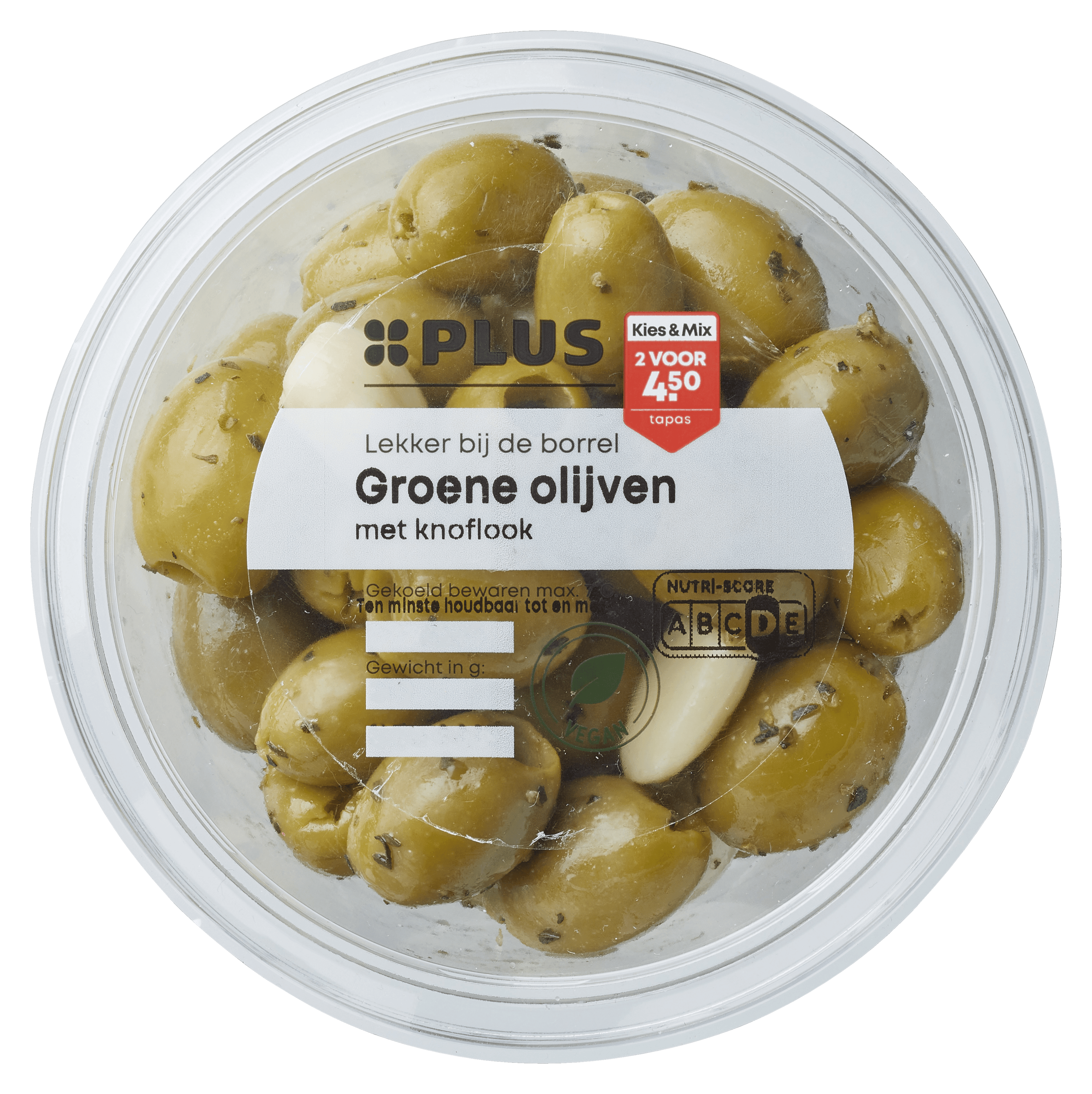 PLUS Olijven met knoflook