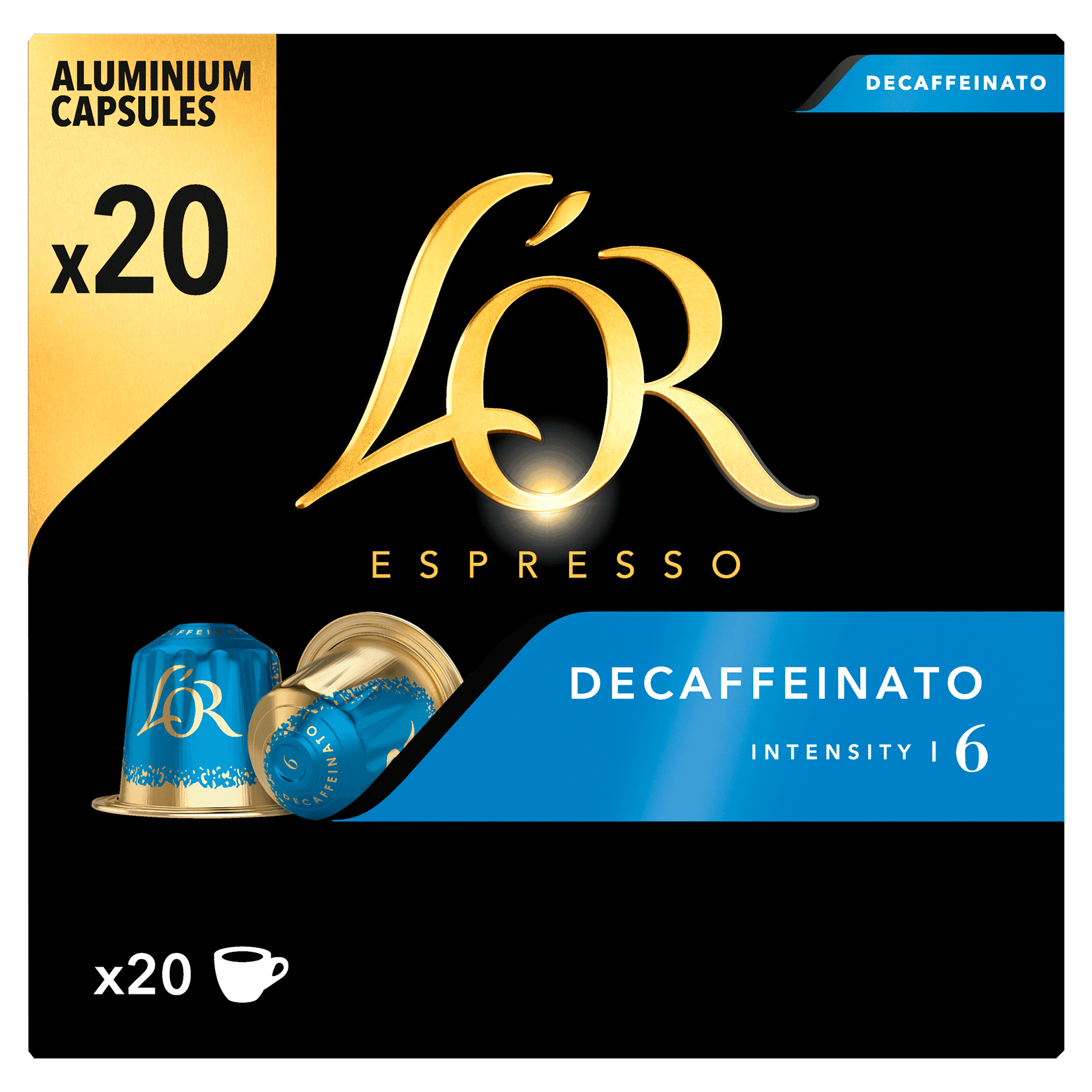 L'Or Koffiecups decaffeinato
