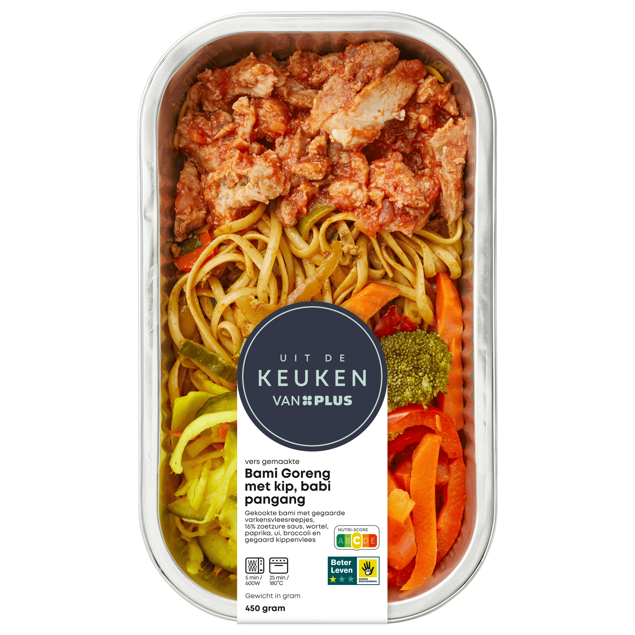 Uit de keuken van PLUS Bami Goreng met babi pangang