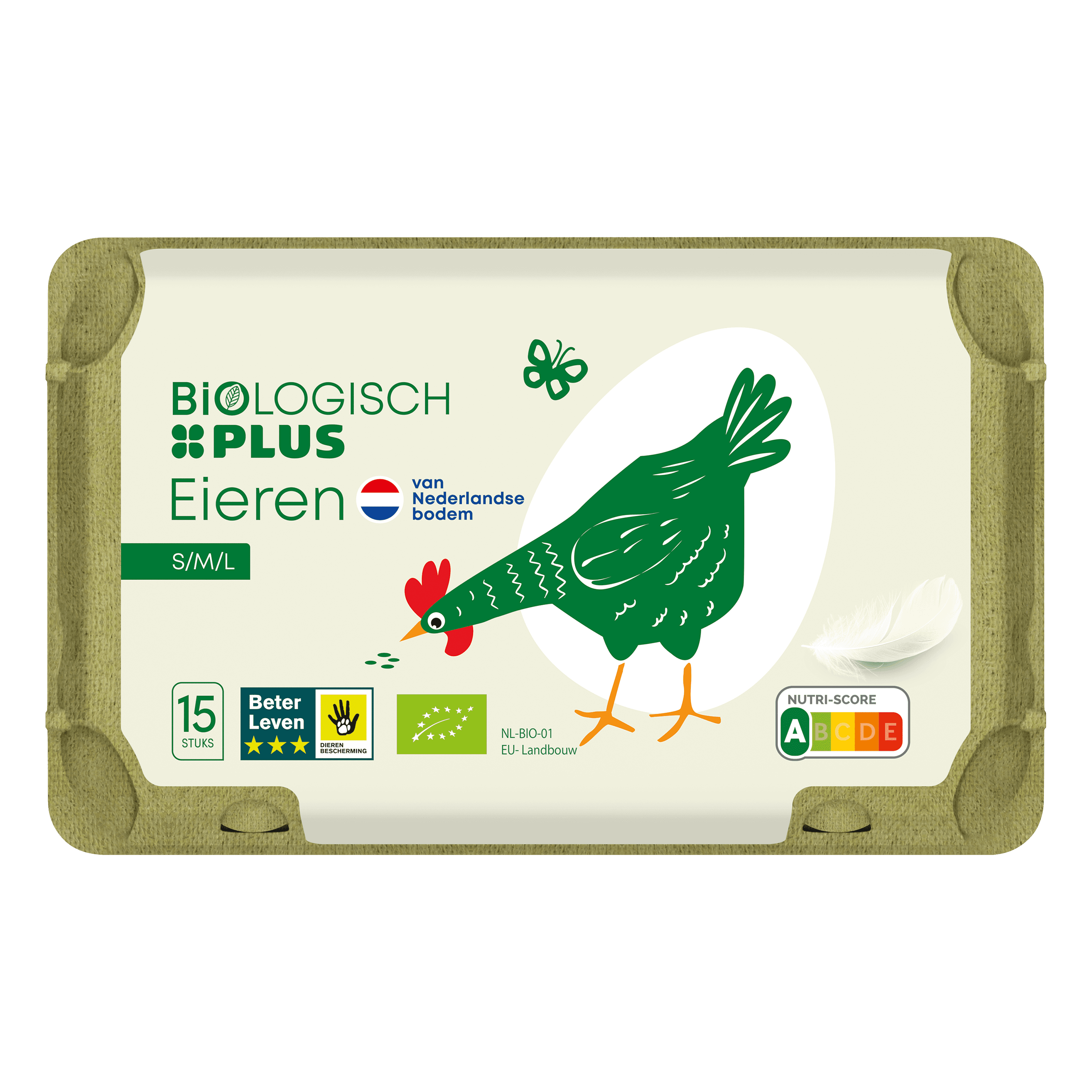 Biologisch PLUS Eieren 15st