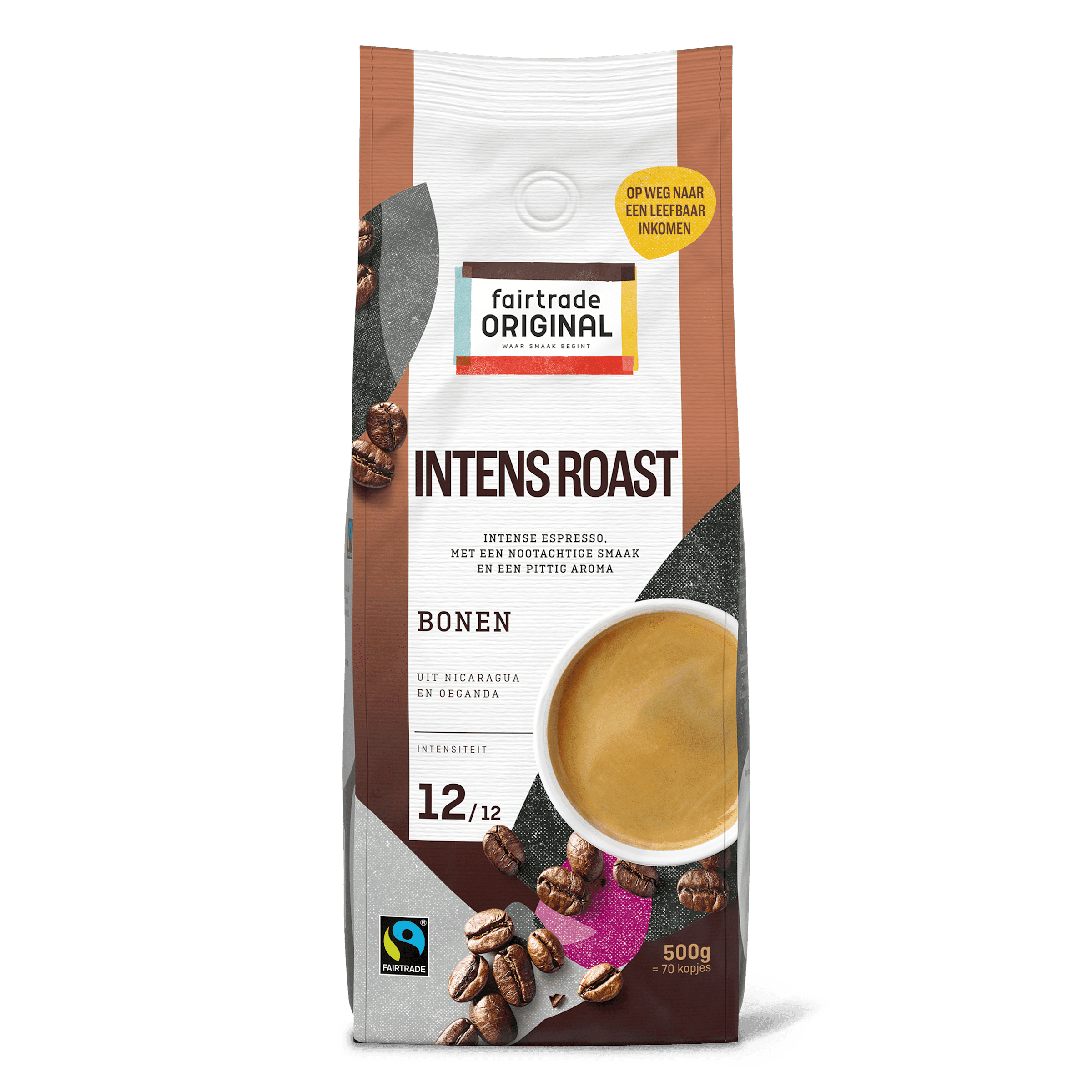 Fairtrade Original Intens roast 12 koffiebonen