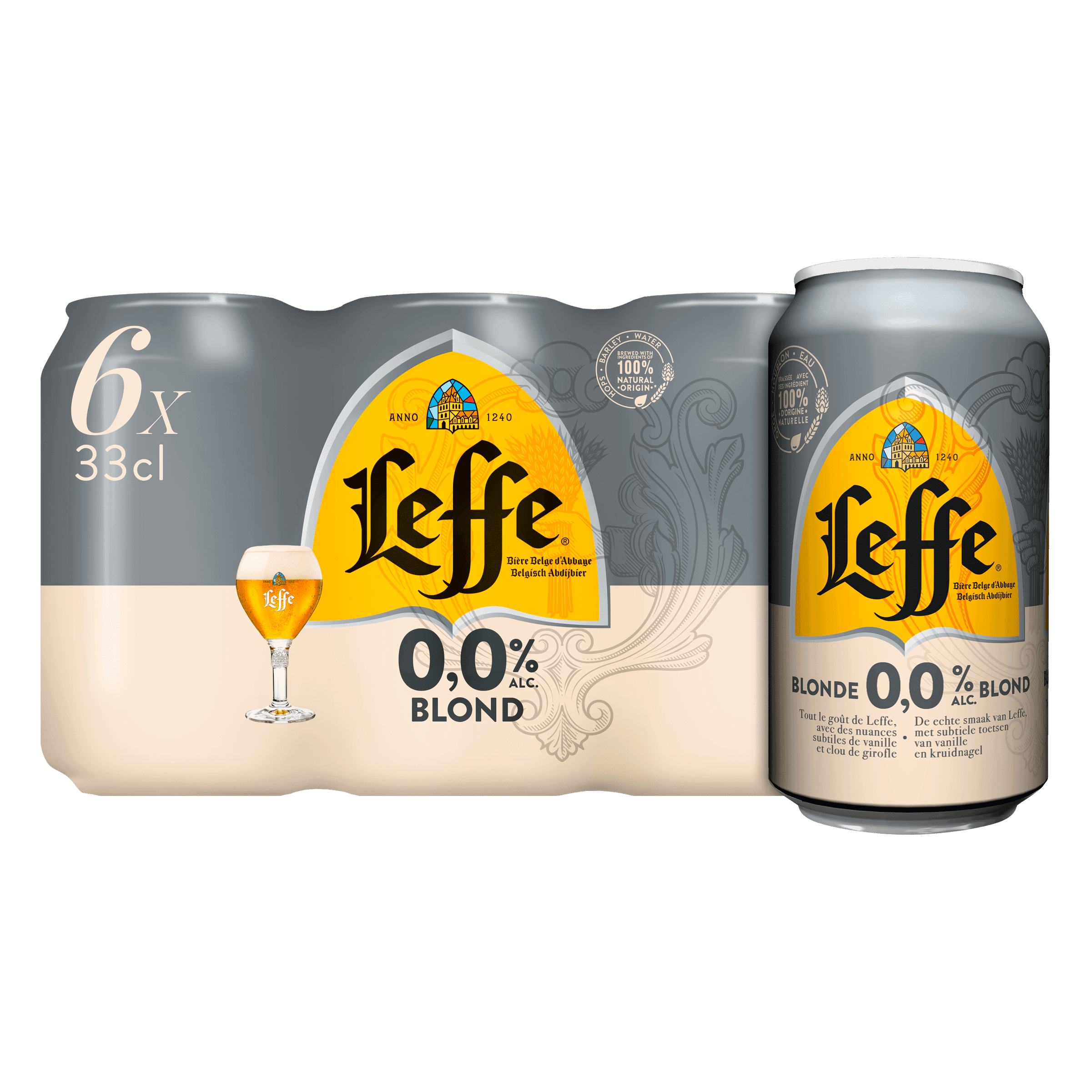Leffe Blond Belgisch abdijbier 0.0%