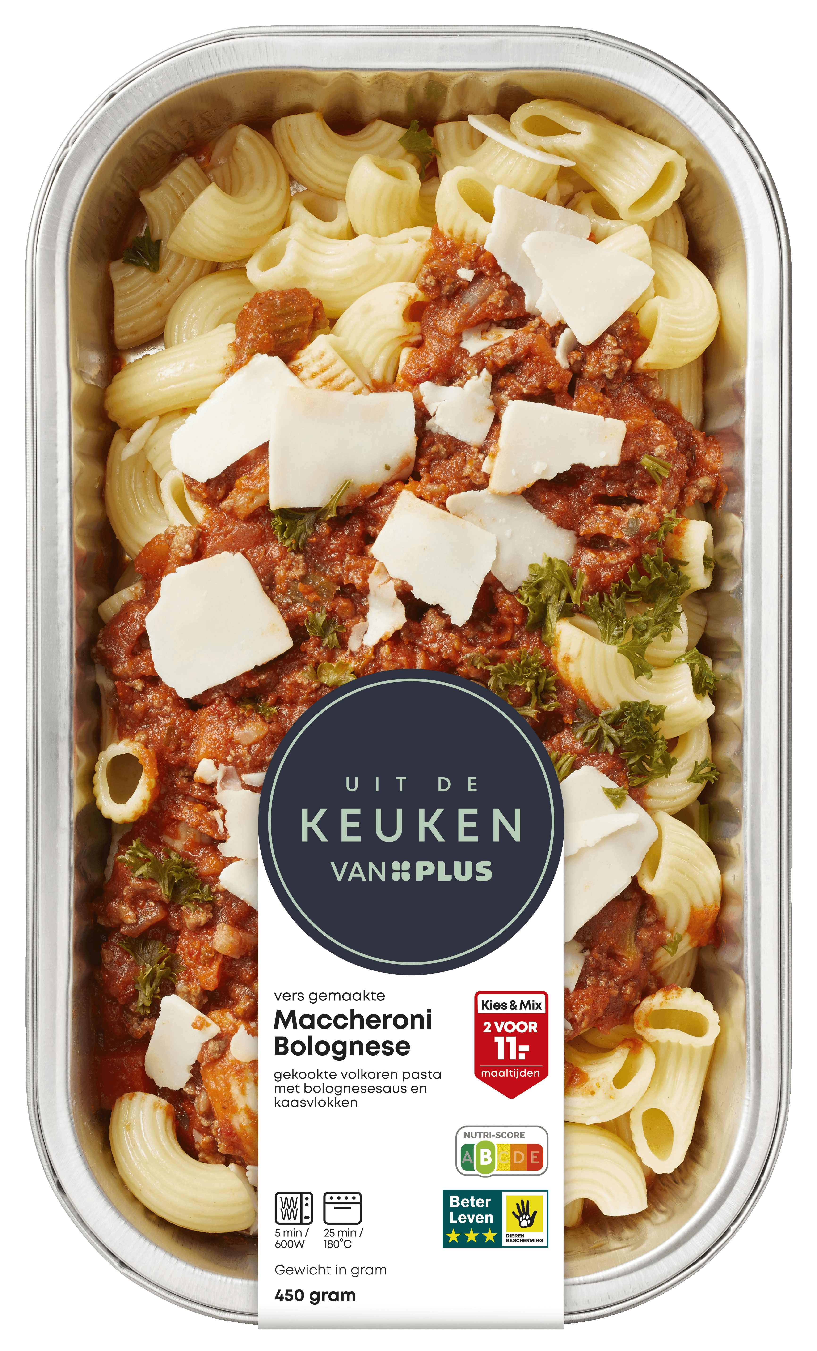 Uit de keuken van PLUS Maccheroni bolognese