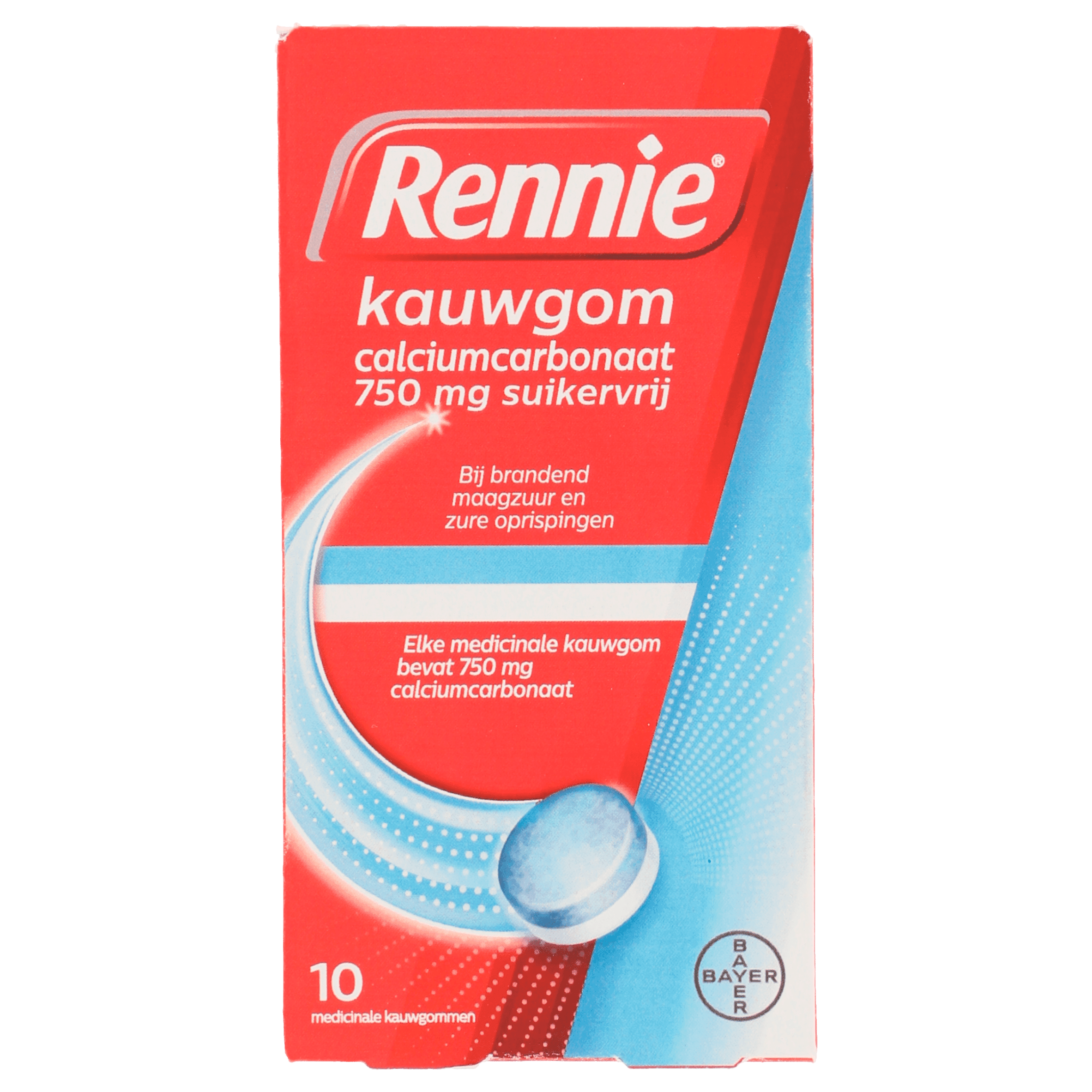 Rennie Kauwgom calciumcarbonaat suikervrij