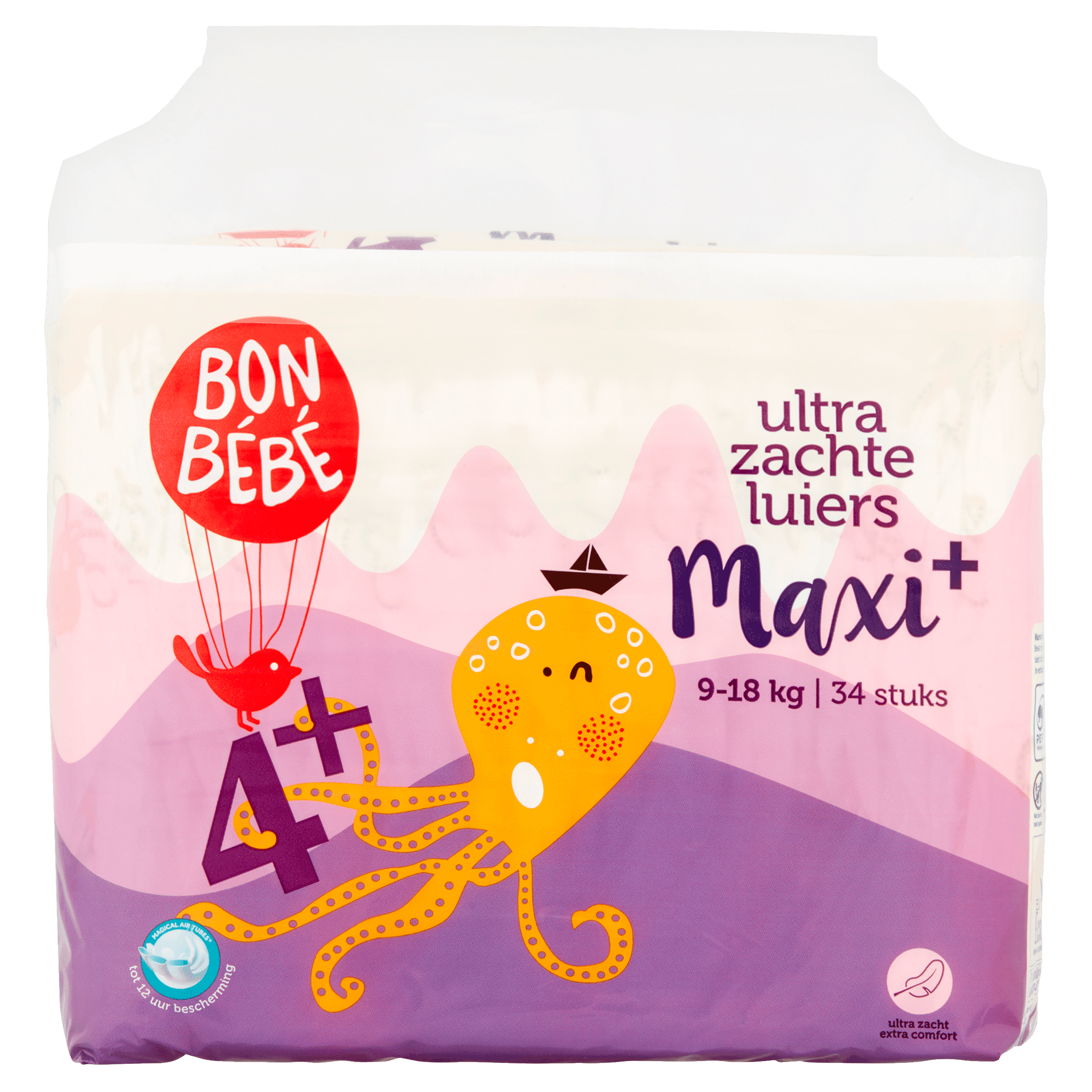 Bonbebe Luiers maat 4+ maxi+ 9-18 kg