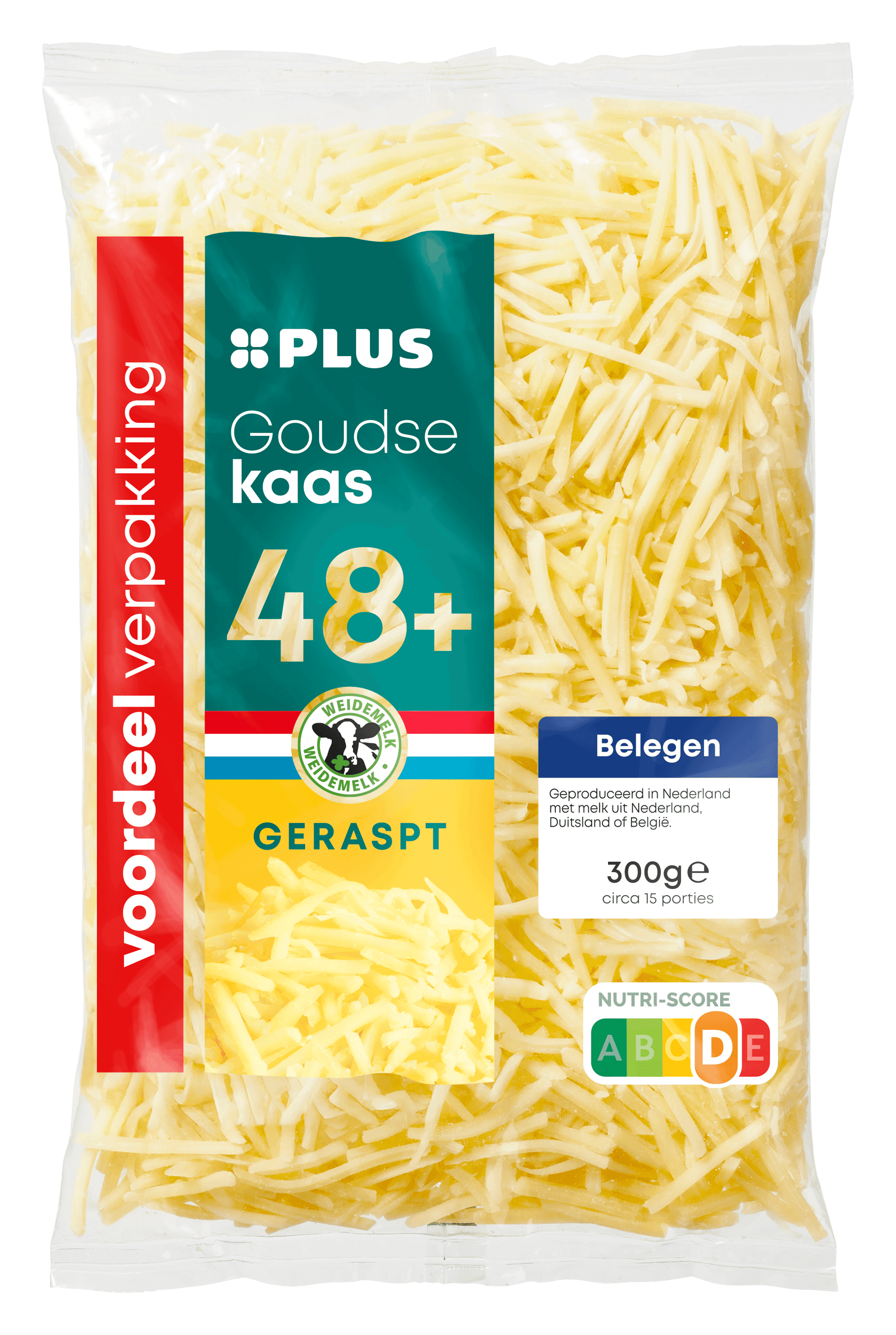 PLUS Goudse geraspte kaas belegen 48+ VDV