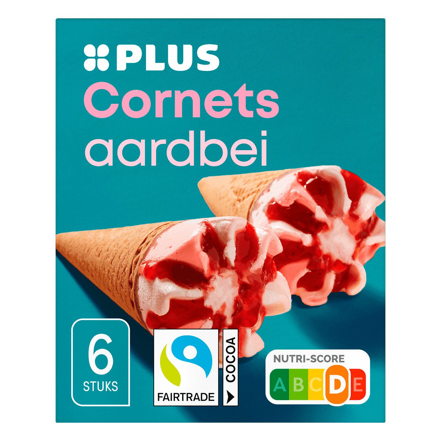 PLUS Cornets aardbei