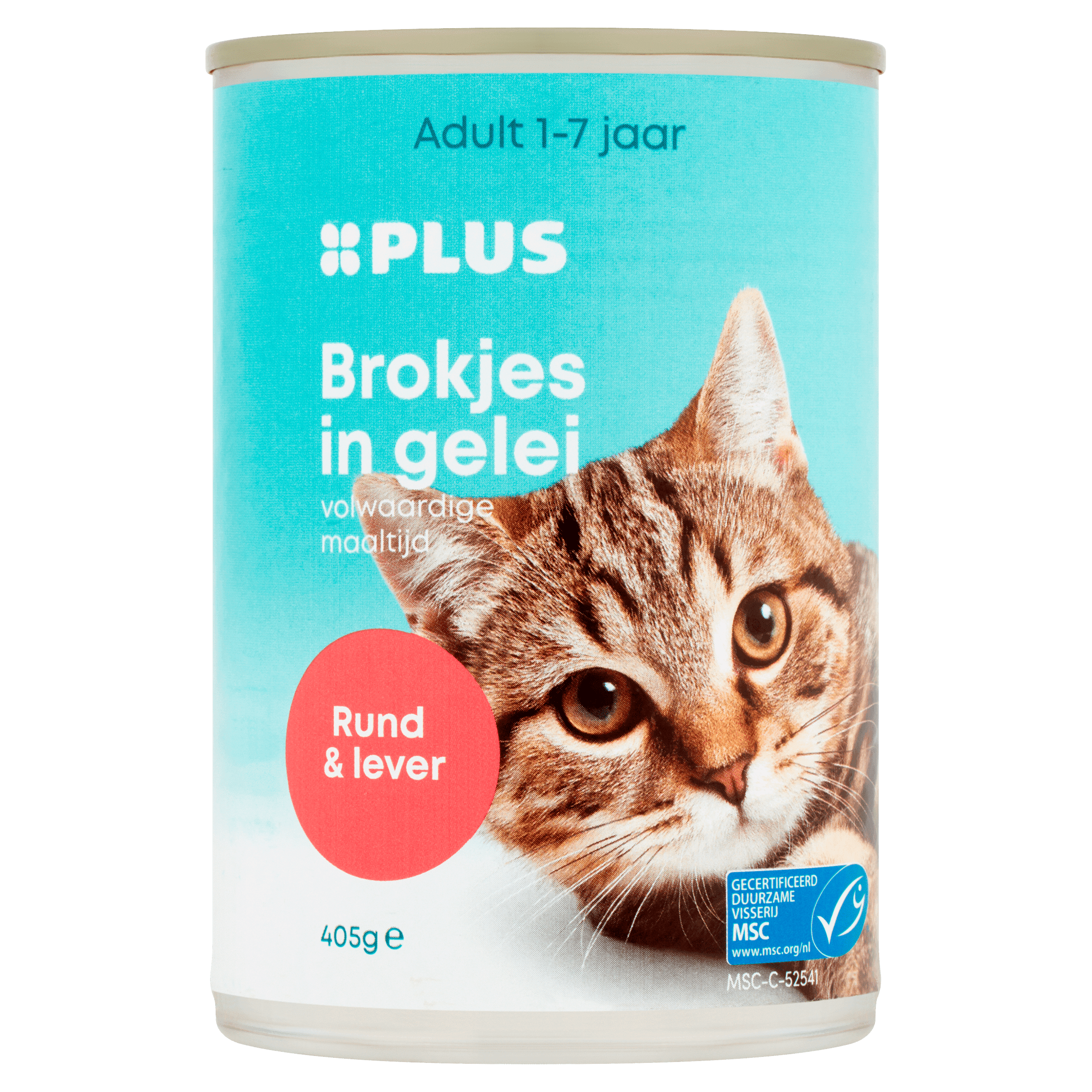 PLUS Brokjes in gelei Rund & lever