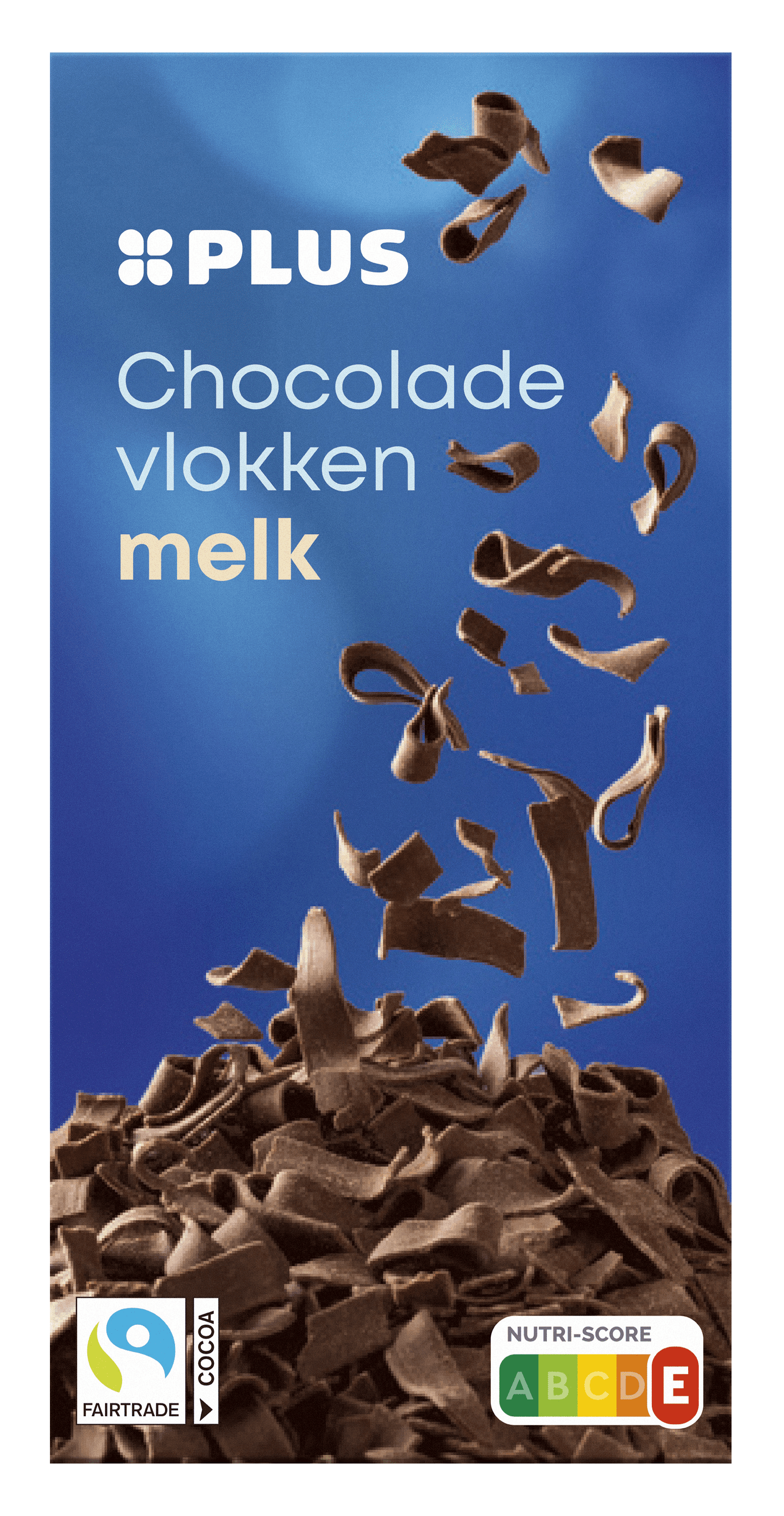 PLUS Chocoladevlokken melk Fairtrade