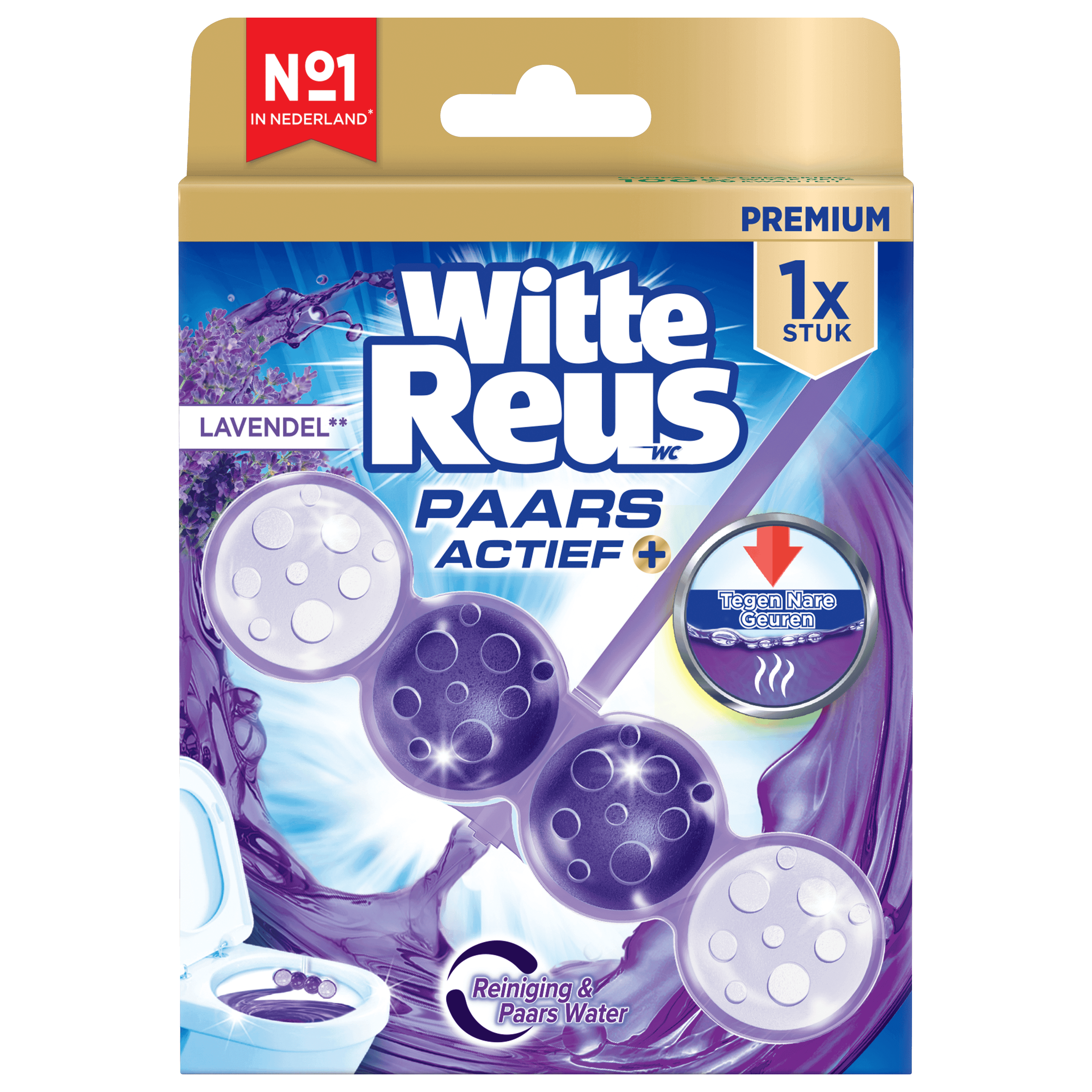 Witte Reus Toiletblok Self Active Lavendel