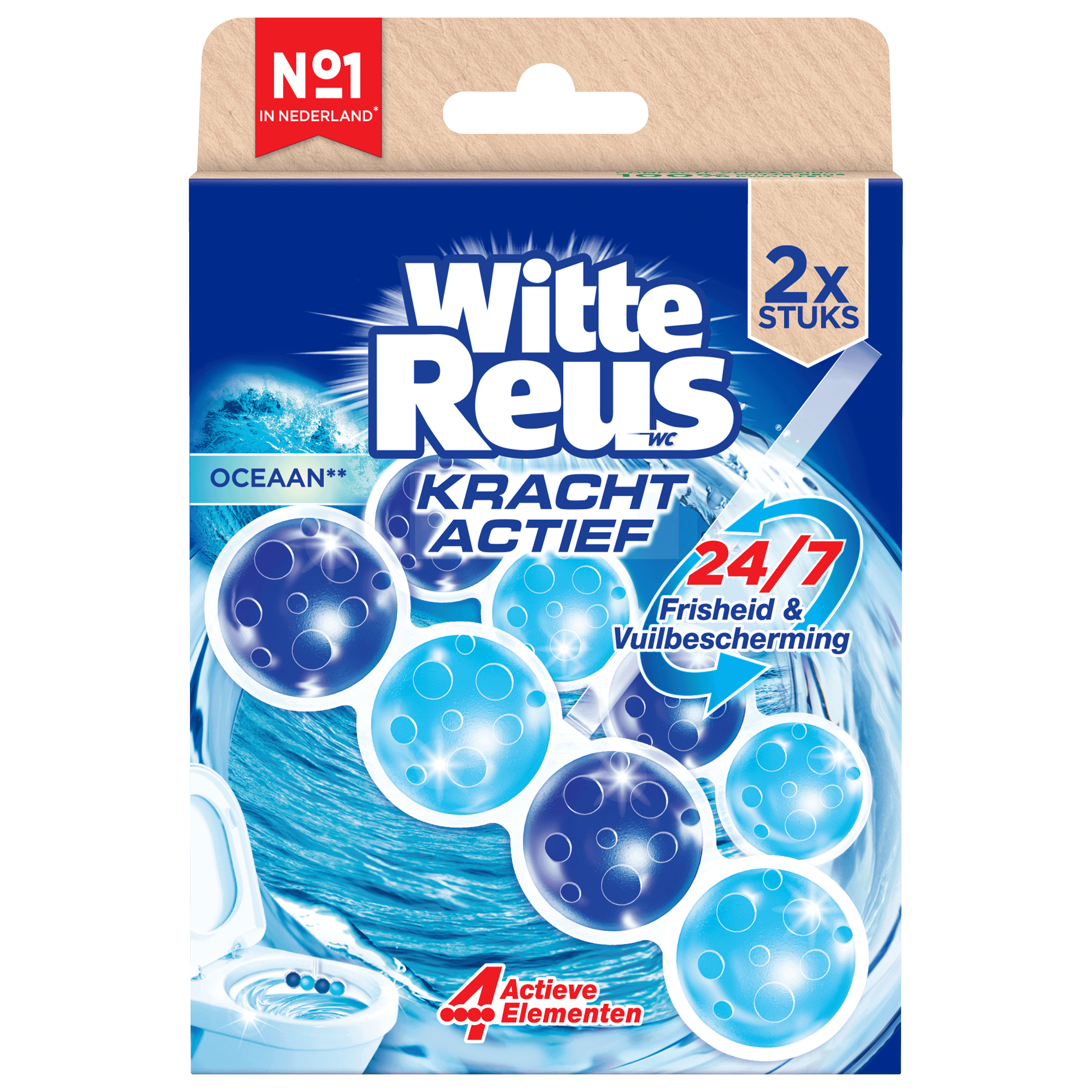 Witte Reus Toiletblok Kracht Actief Oceaa