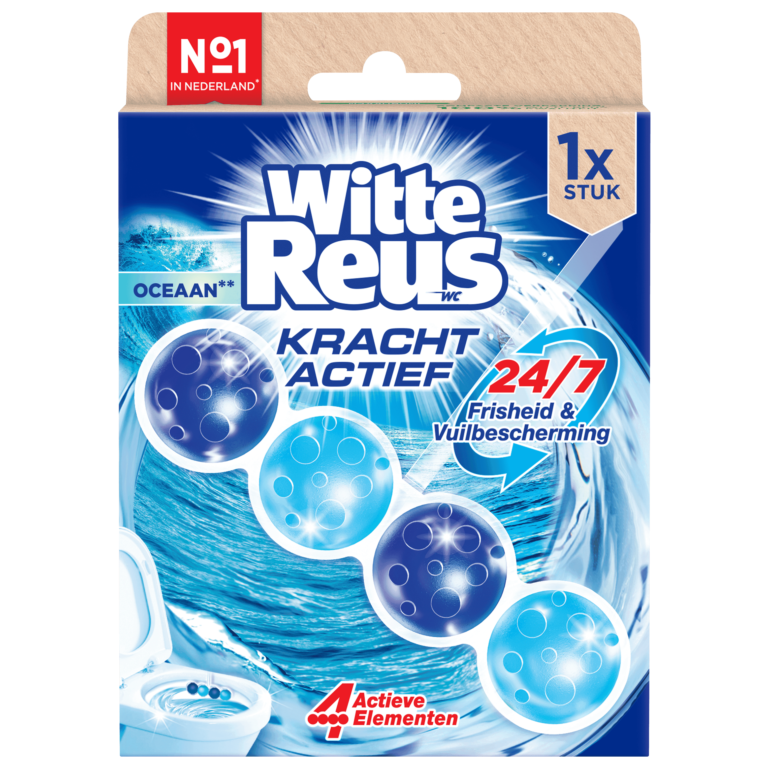 Witte Reus Toiletblok Kracht Actief Oceaa