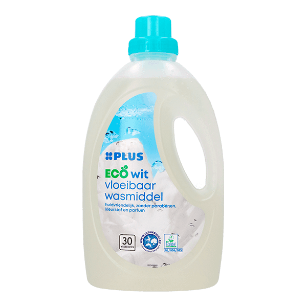 PLUS Wasmiddel vlb wit eco hypo allerg 30sc