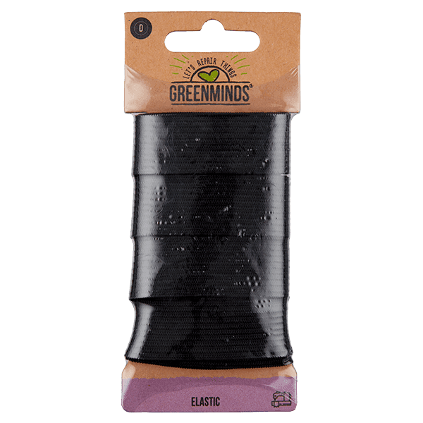 Greenminds Elastiek zwart 20mm 2,4meter