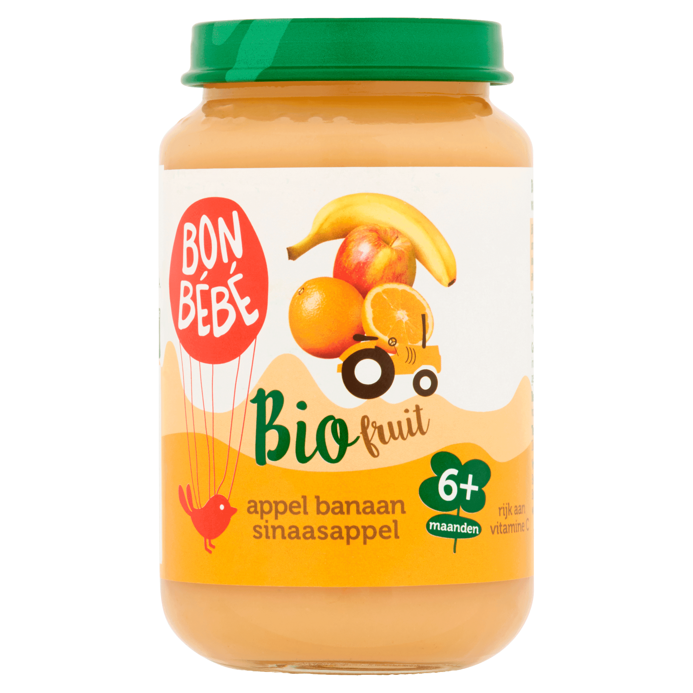 Bonbebe Bio 6mF0606 Appel Banaan Sinaasappel