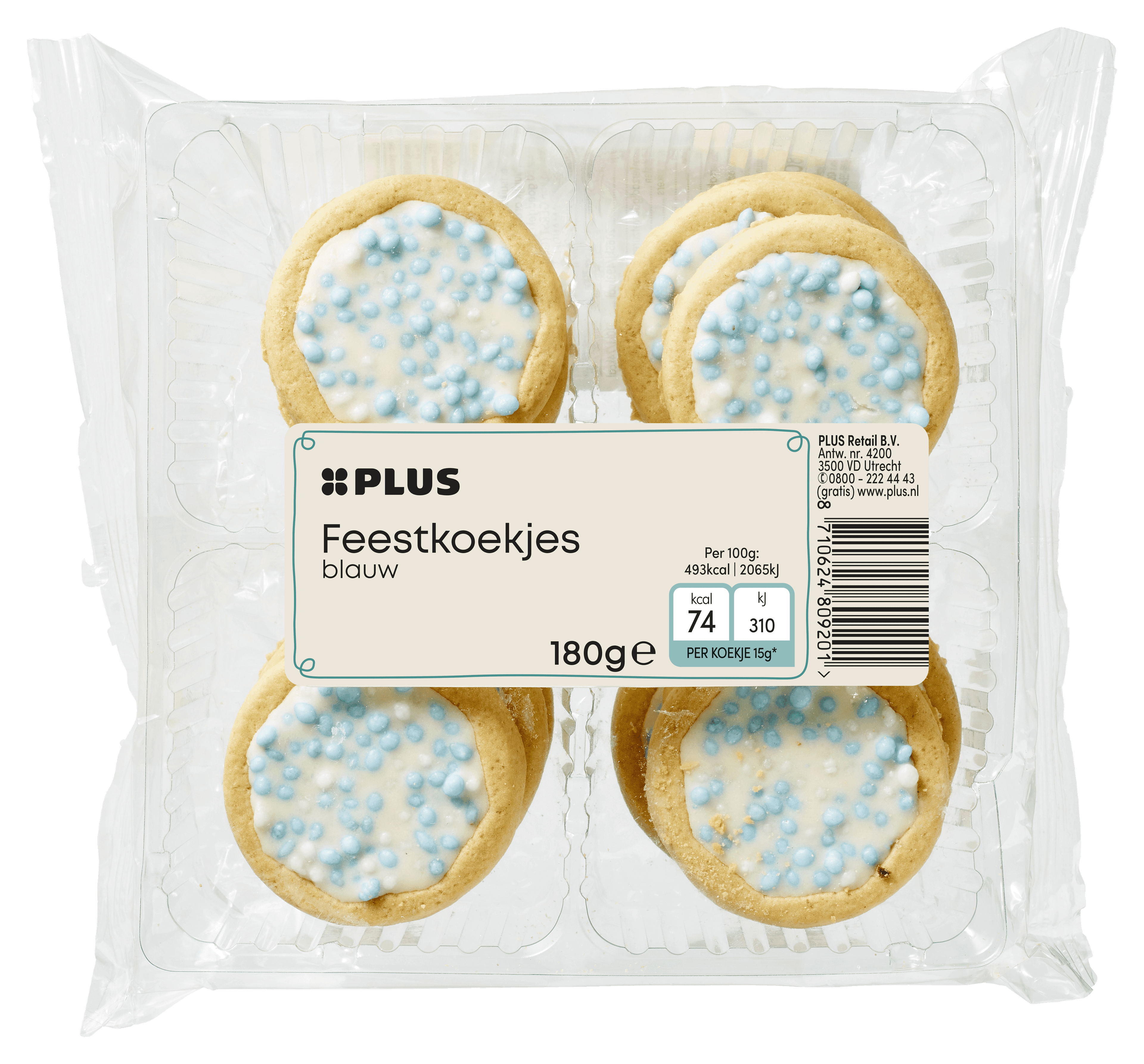 PLUS Feestkoek blauw