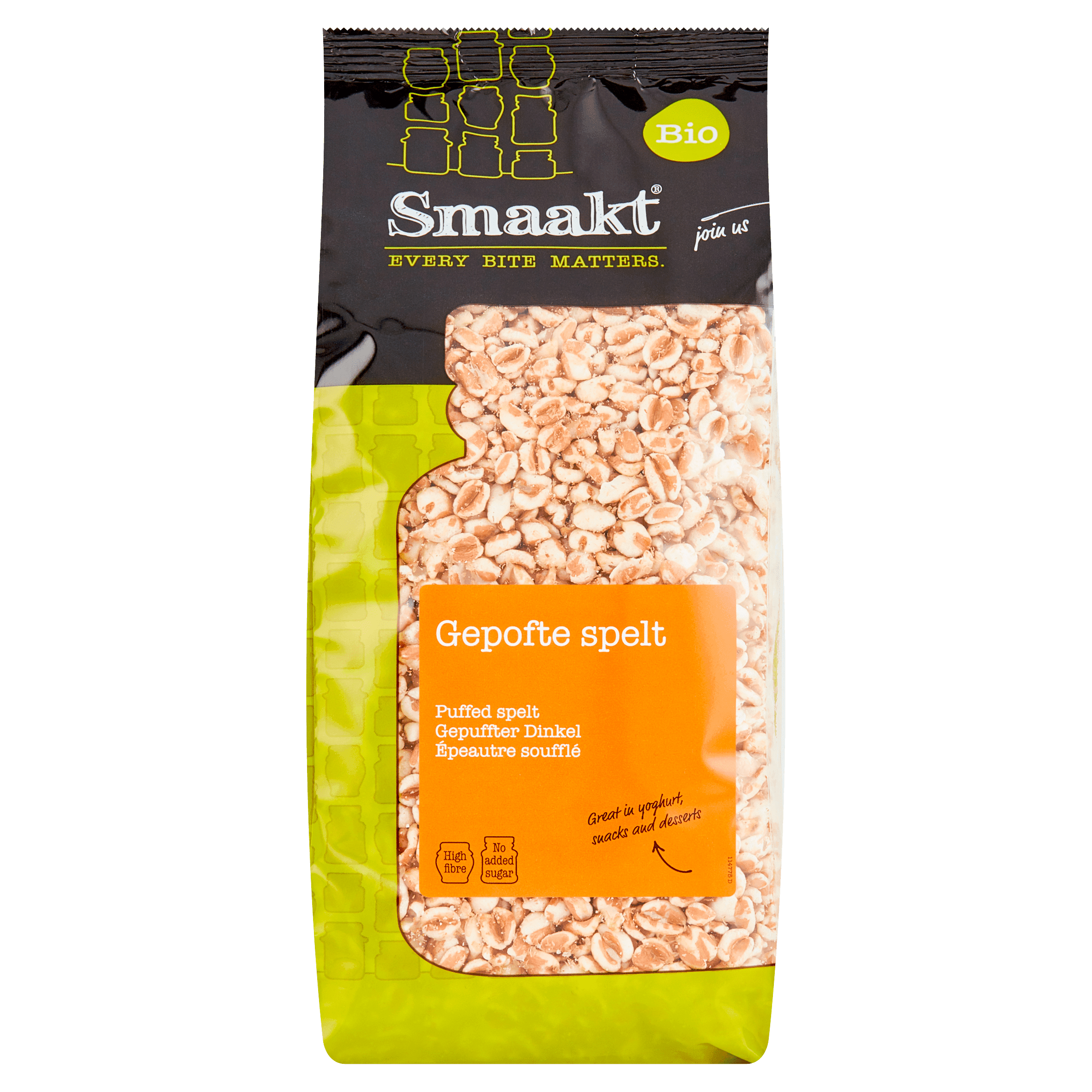 Smaakt Gepofte spelt bio