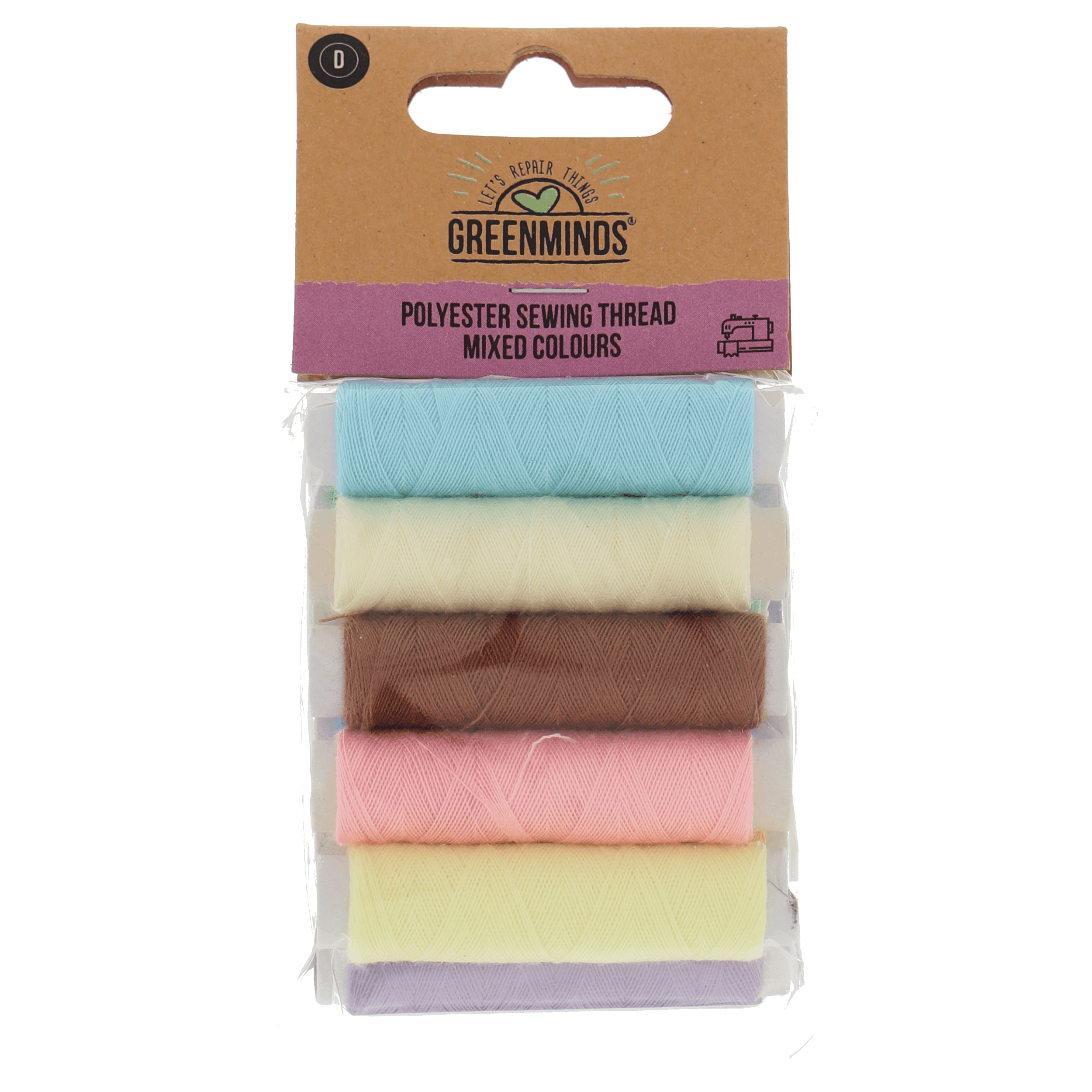 Greenminds Garen 100% polyester10x45m helle kleur