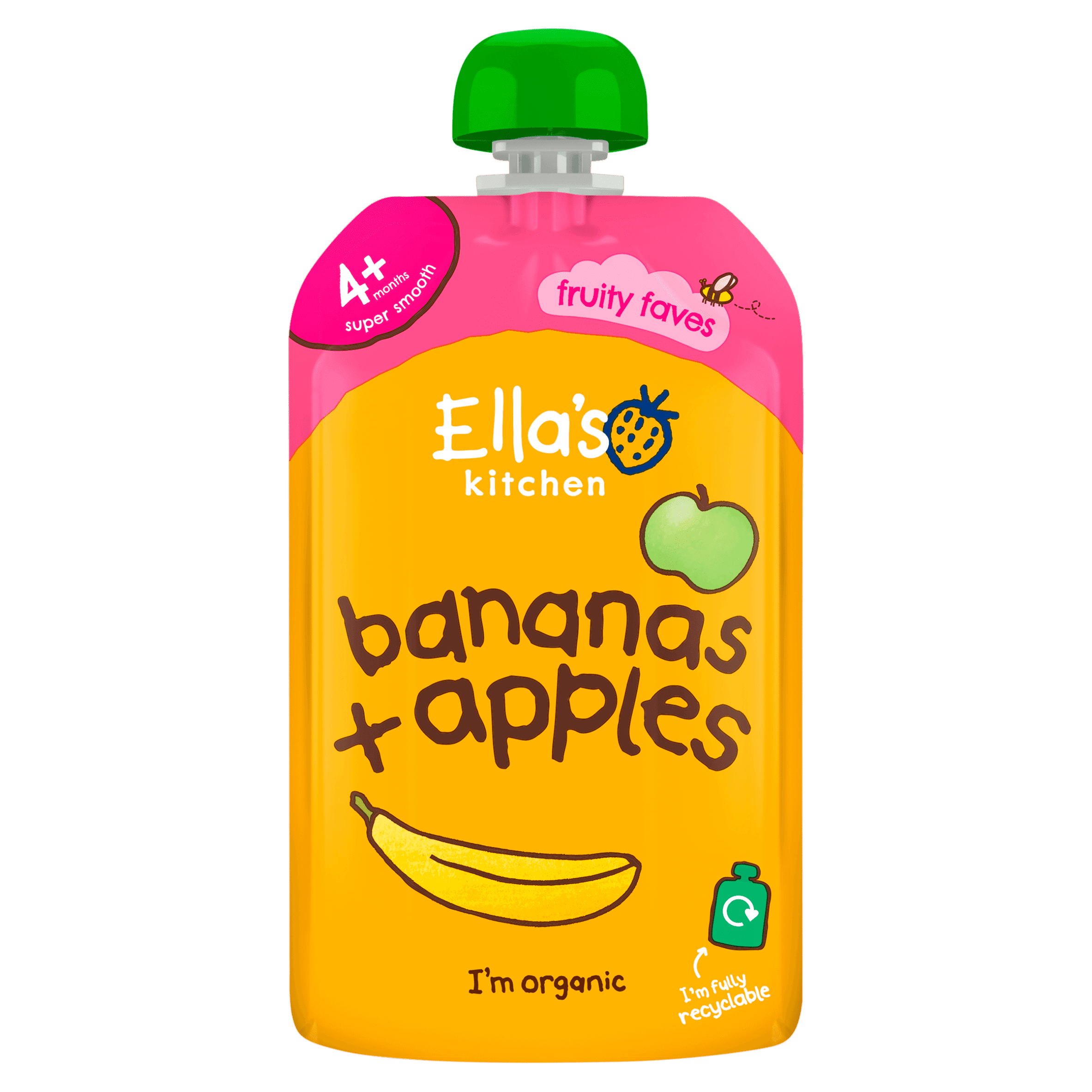Ella's Kitchen Banaan appel 4+