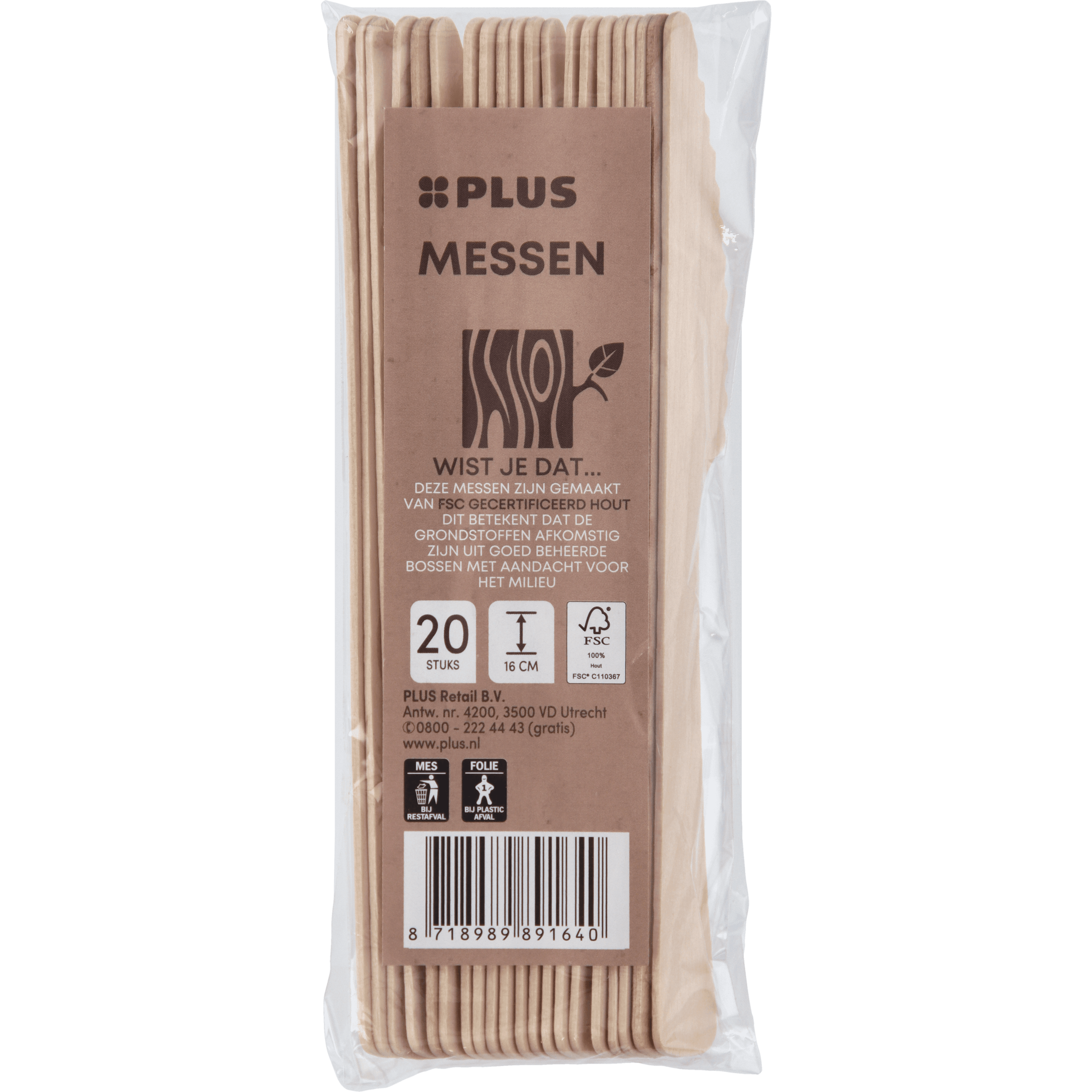 PLUS Mes hout FSC