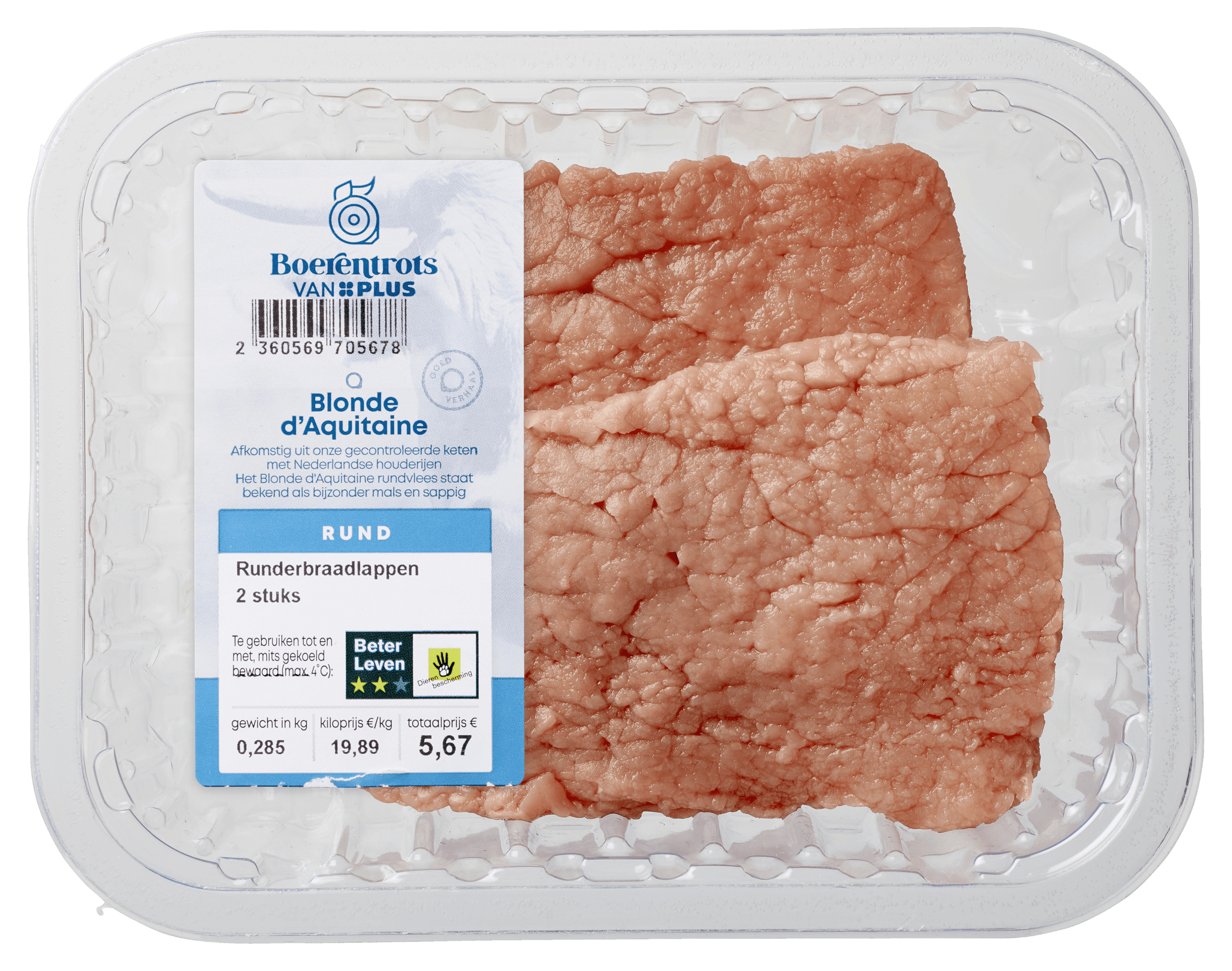 PLUS Boerentrots Runderbraadlappen 2 stuks