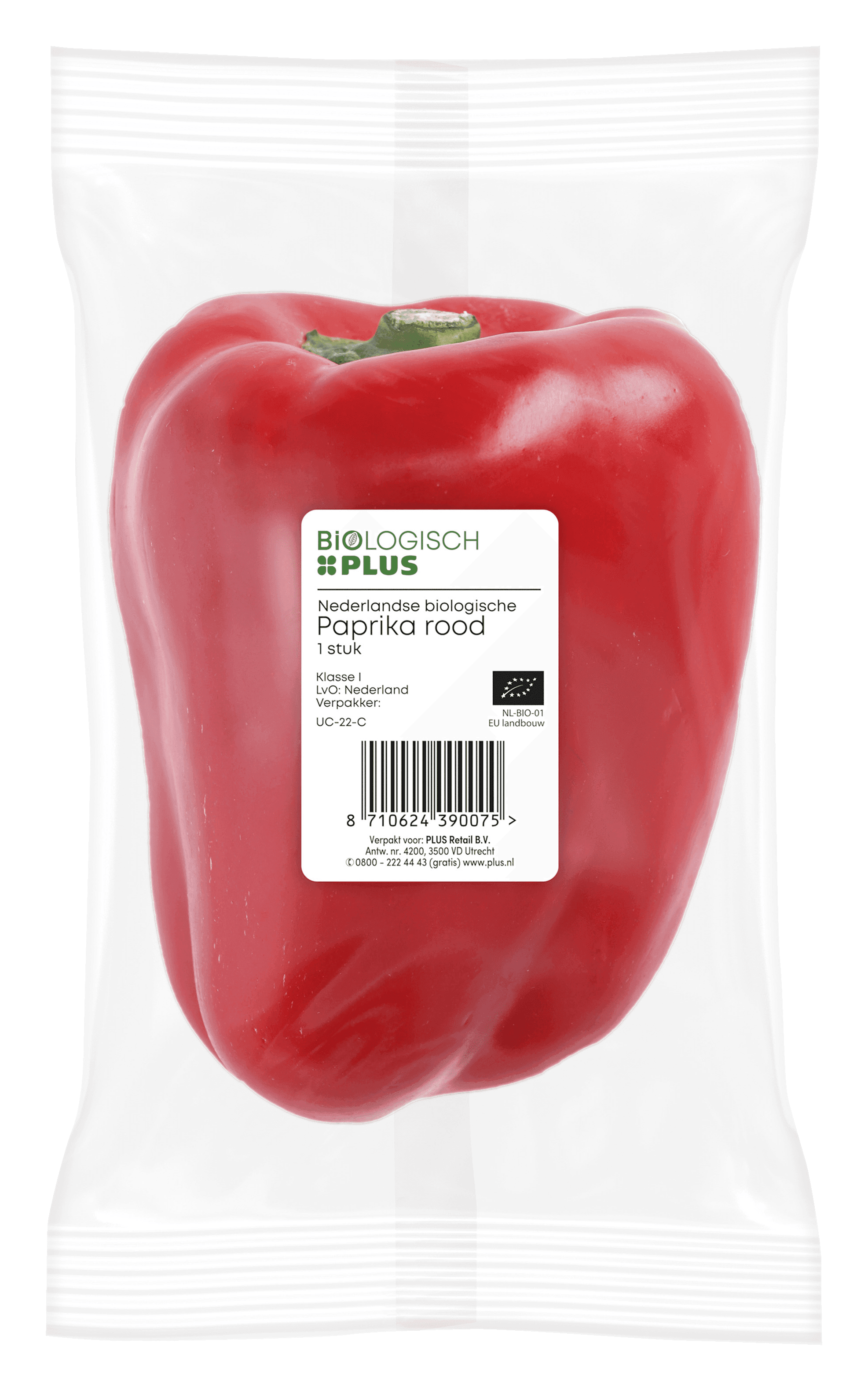 Biologisch PLUS Paprika rood