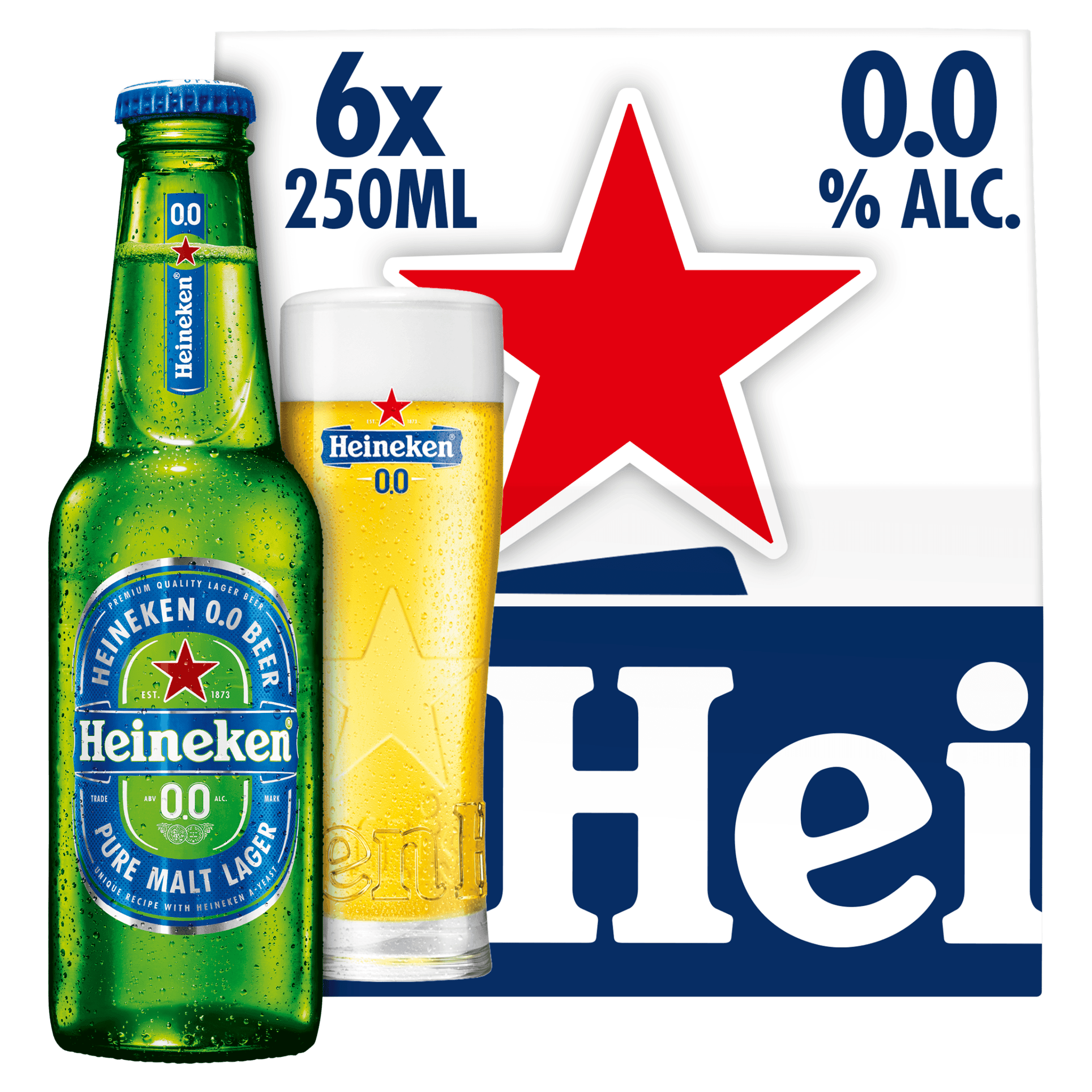 Heineken Premium pilsener 0.0 bier fles