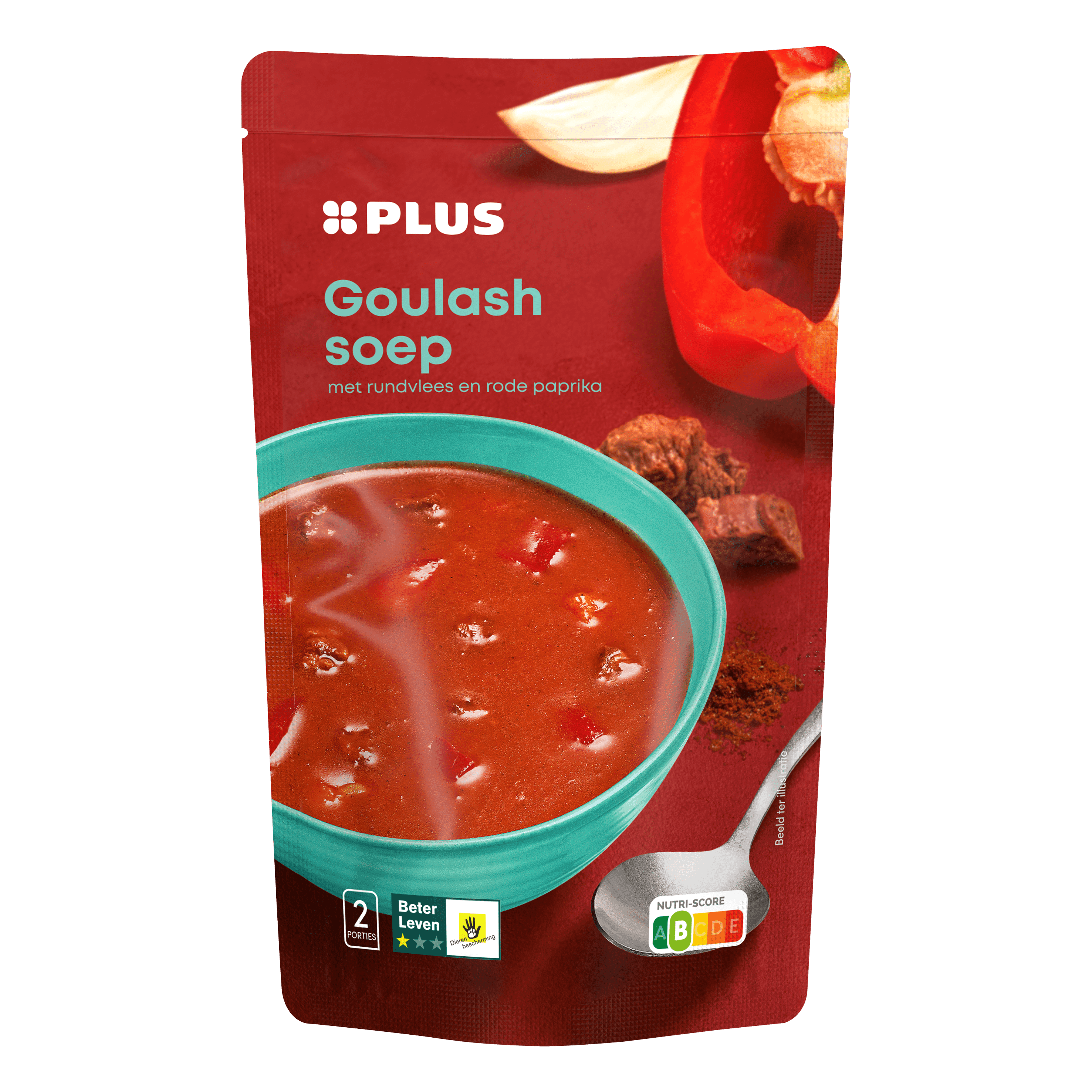 PLUS Soep in zak goulashsoep