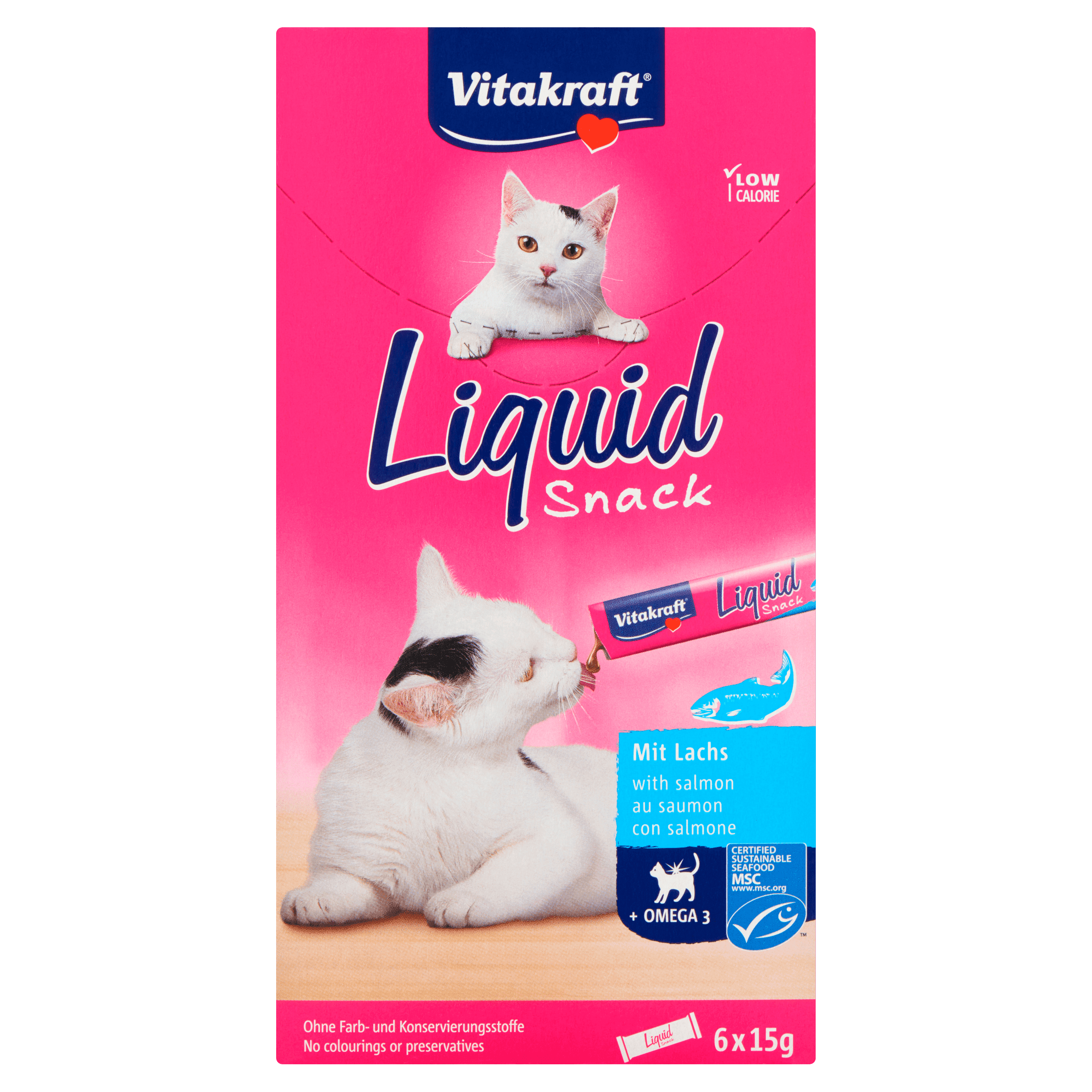 Vitakraft Liquid Snack Zalm & Omega