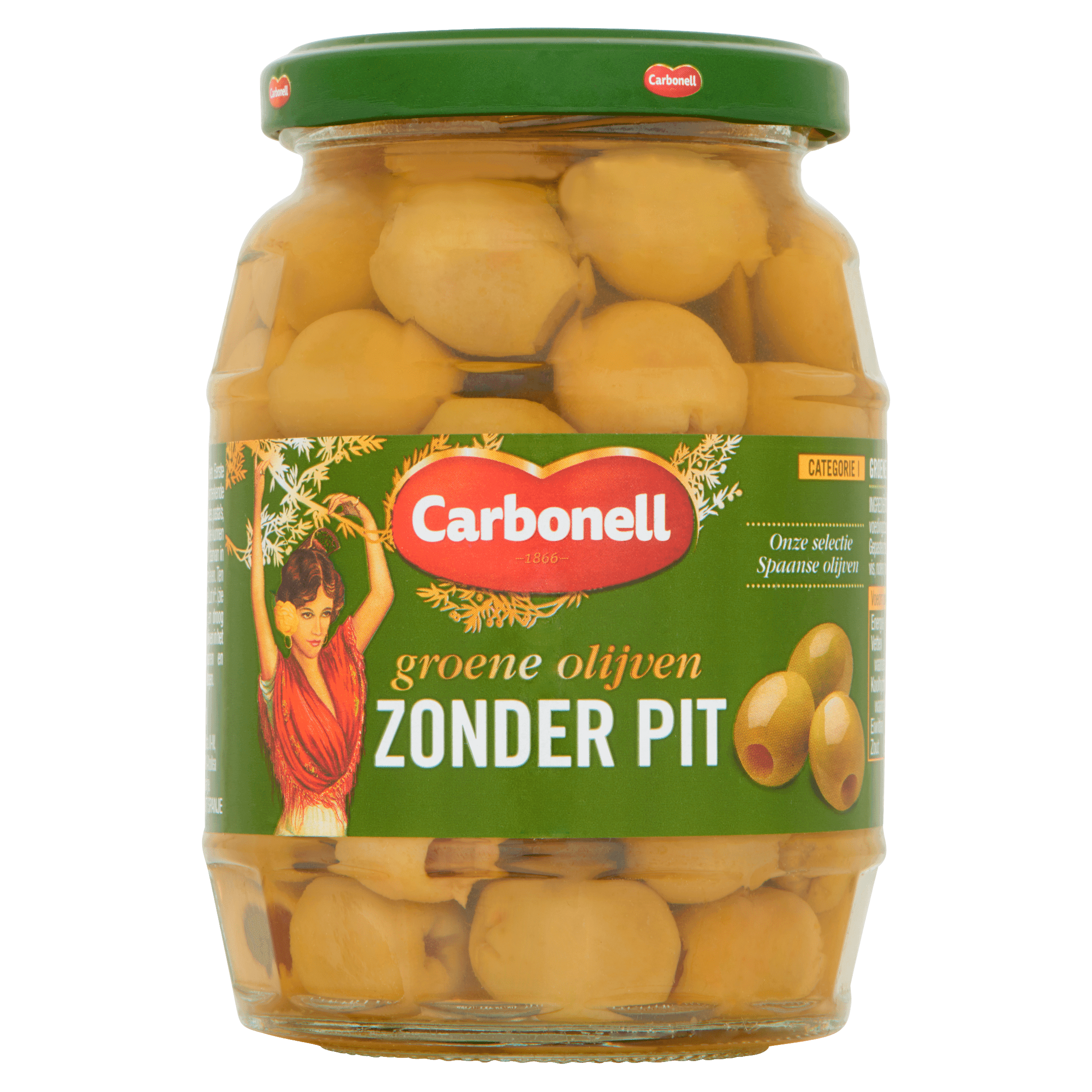 Carbonell Groene Olijven zonder pit