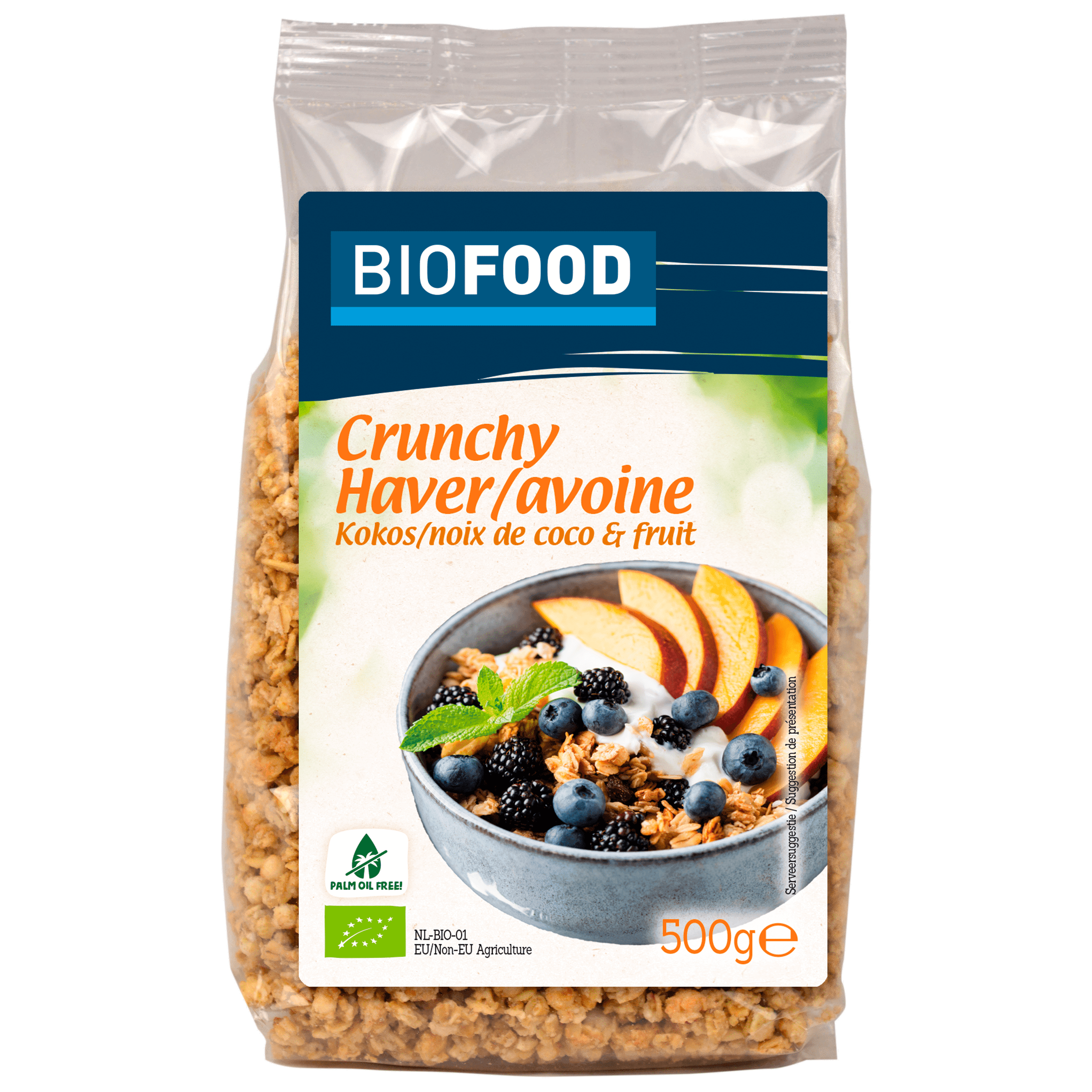 Biofood Muesli haver kokos fruit bio