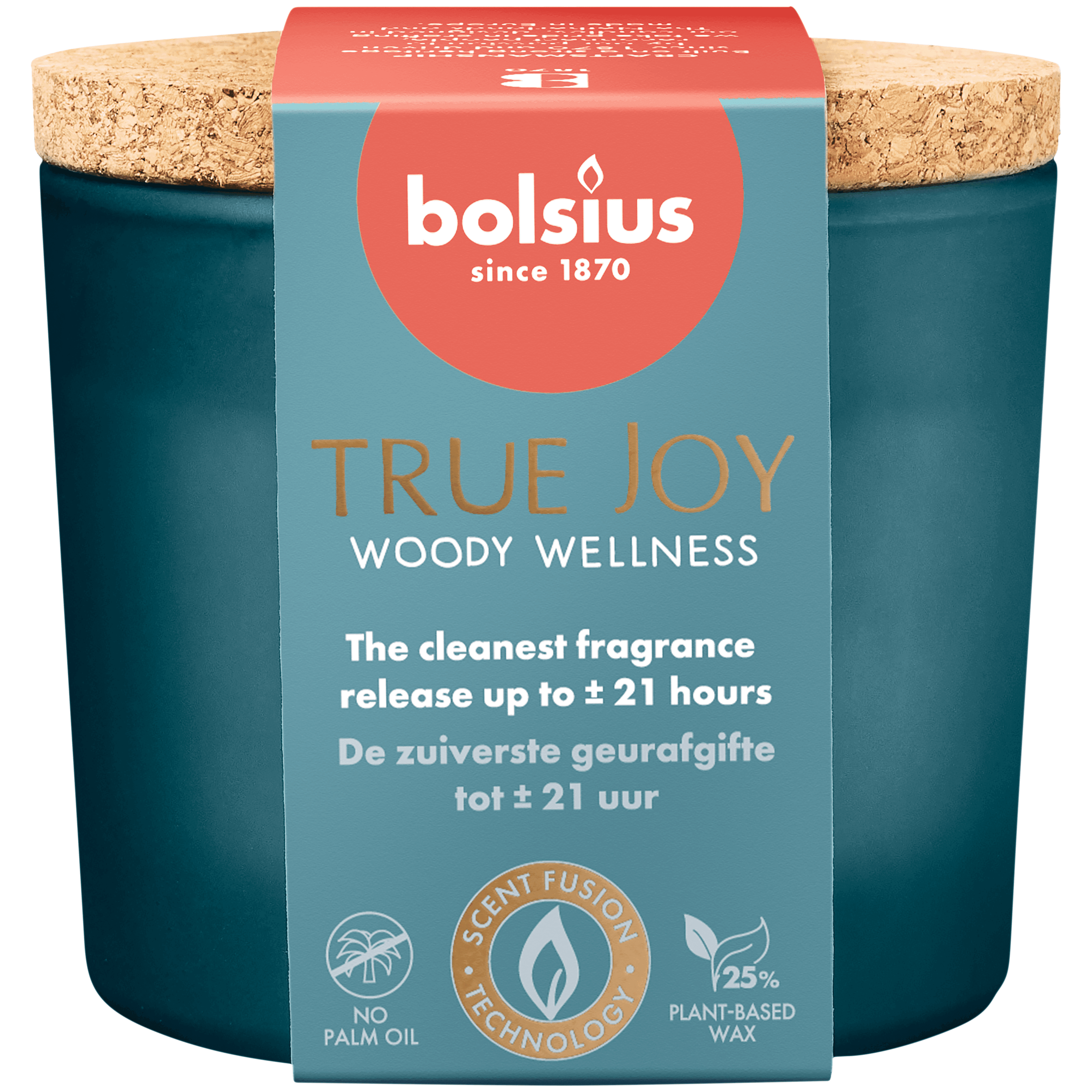 Bolsius Geurglas met kurk 66/83