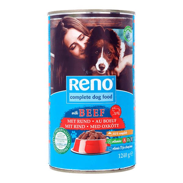 Reno Hondenvoer in blik rund brok/saus