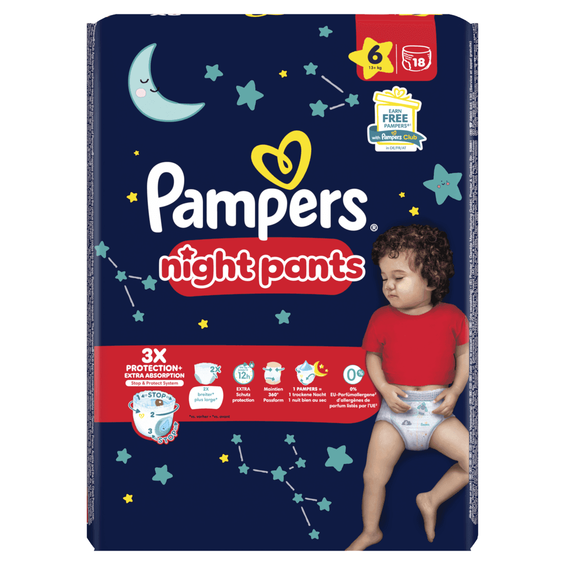 Pampers night pants maat 6