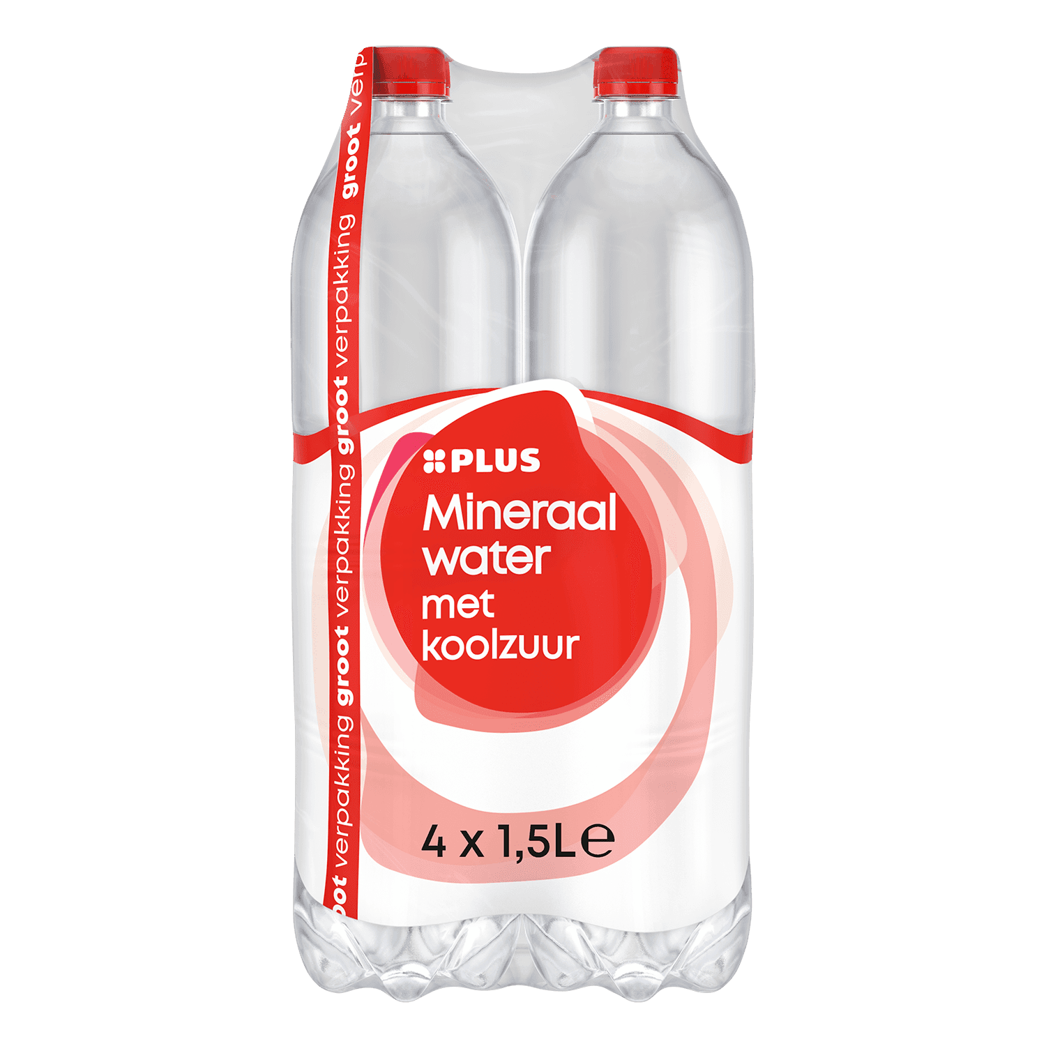 PLUS Mineraalwater met koolzuur 4-pack