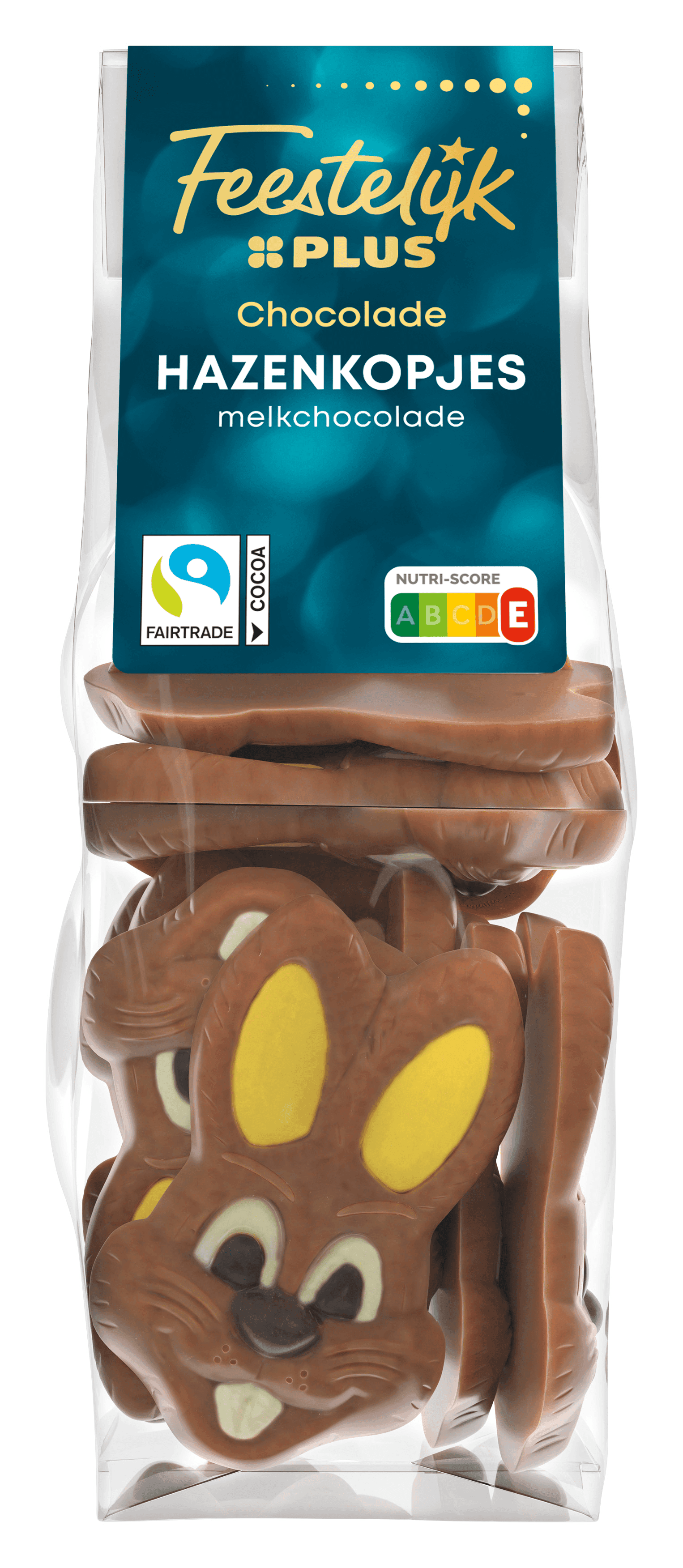 Feestelijk PLUS Melkchocolade paashazen