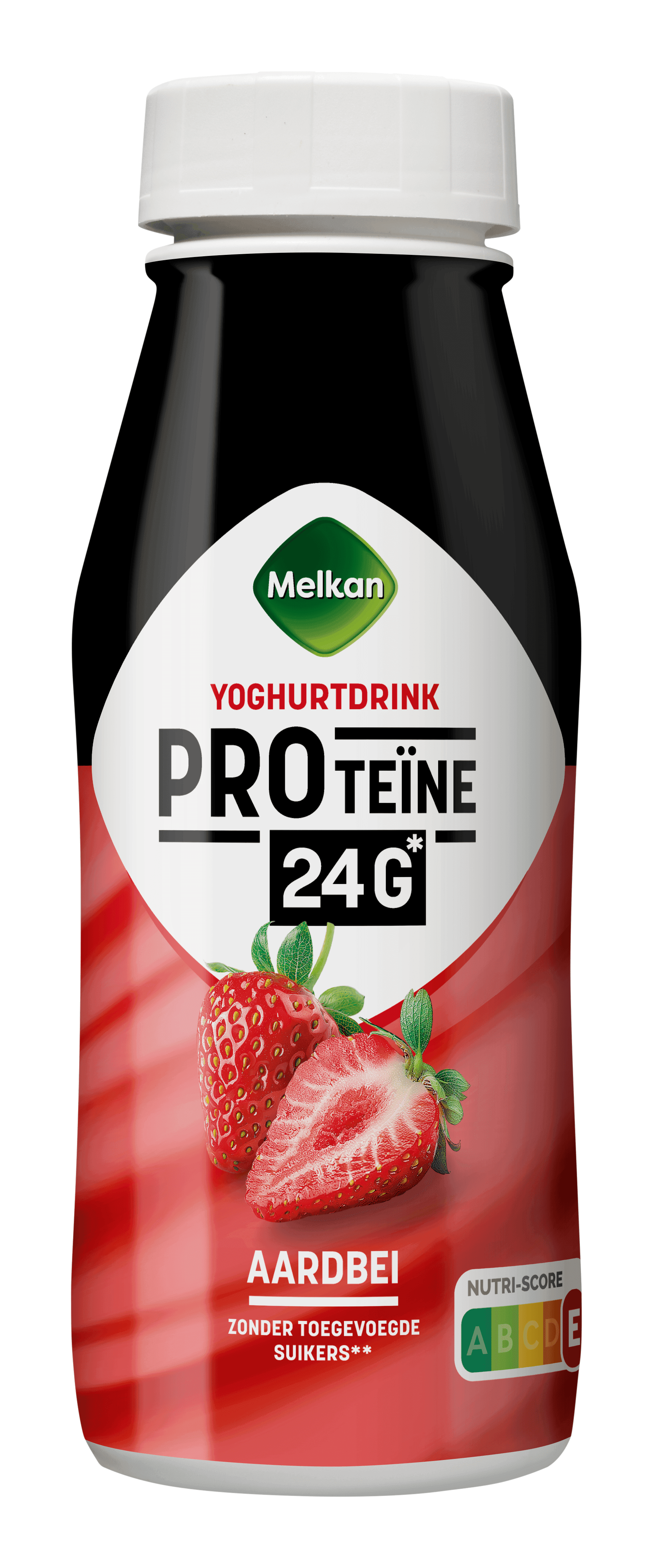 Melkan High Protein yoghurtdrink aardbei