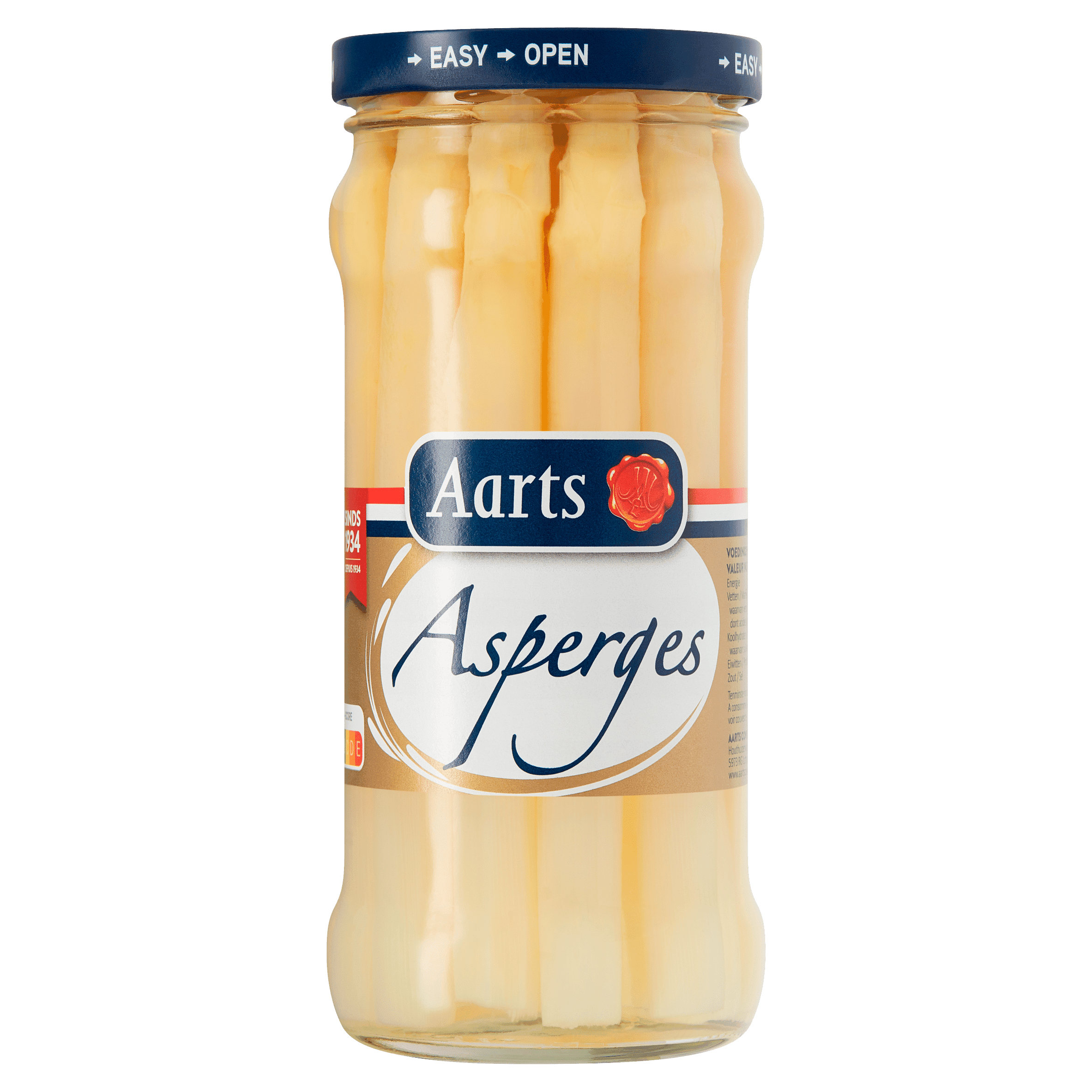 Aarts Slierasperges geschild